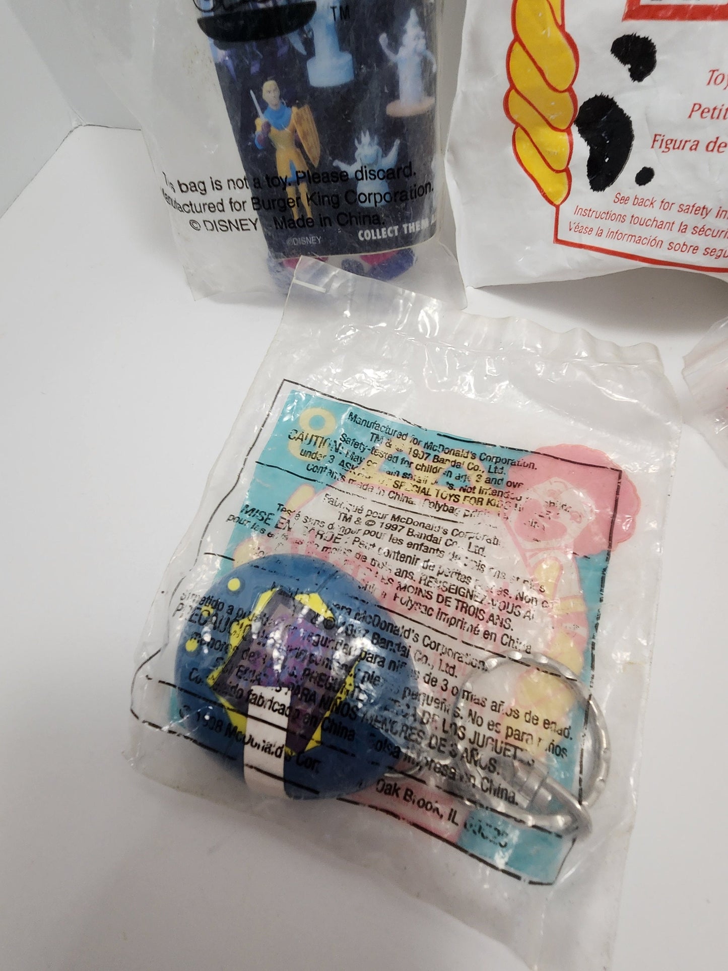 Mcdonalds Happy Meal Toys From Disney - 101 Dalmatians - Cruella - Tailspin - Chip and Dale - Rescue Rangers - Happy Meal Toys