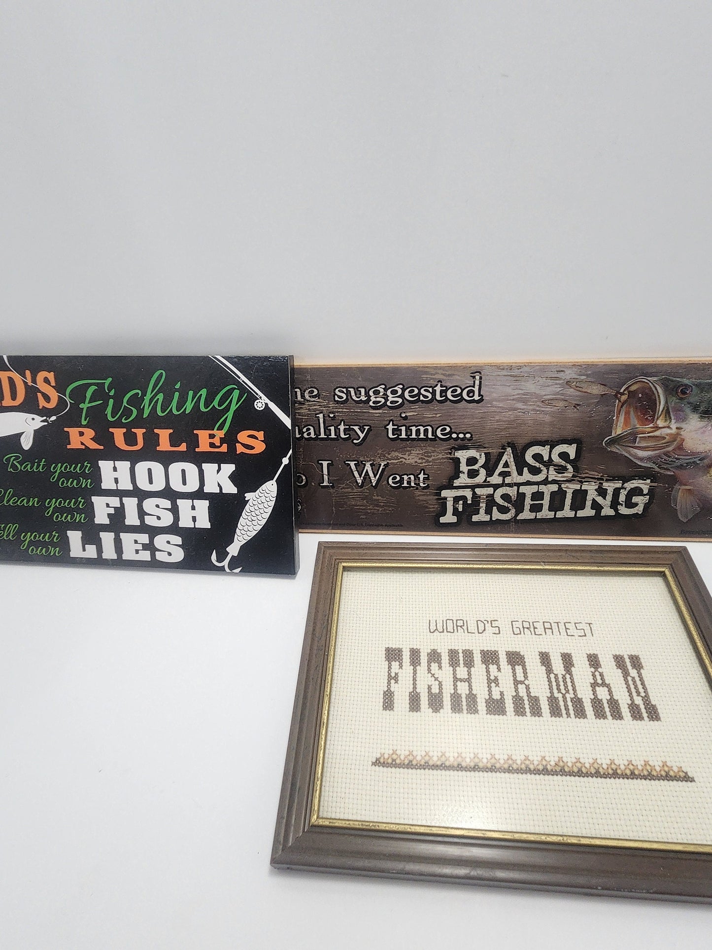 Fishing Wall Hanging Signs - Fishing - Fisherman - Fish - Signs - Wall Hangings - Wall Decor