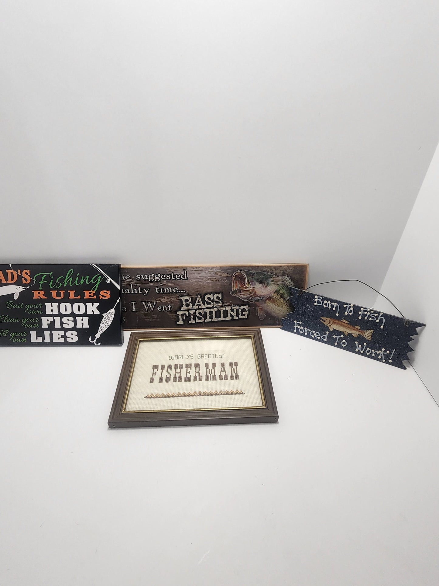 Fishing Wall Hanging Signs - Fishing - Fisherman - Fish - Signs - Wall Hangings - Wall Decor