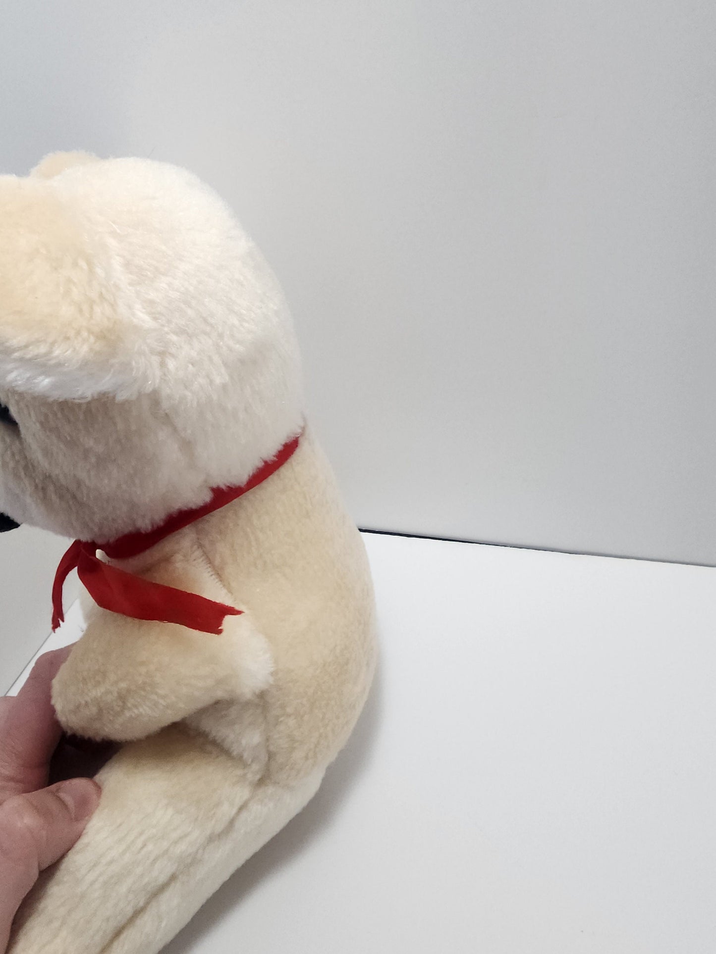 Vintage White Teddy Bear - Stuffed Animals - Bears - Plush