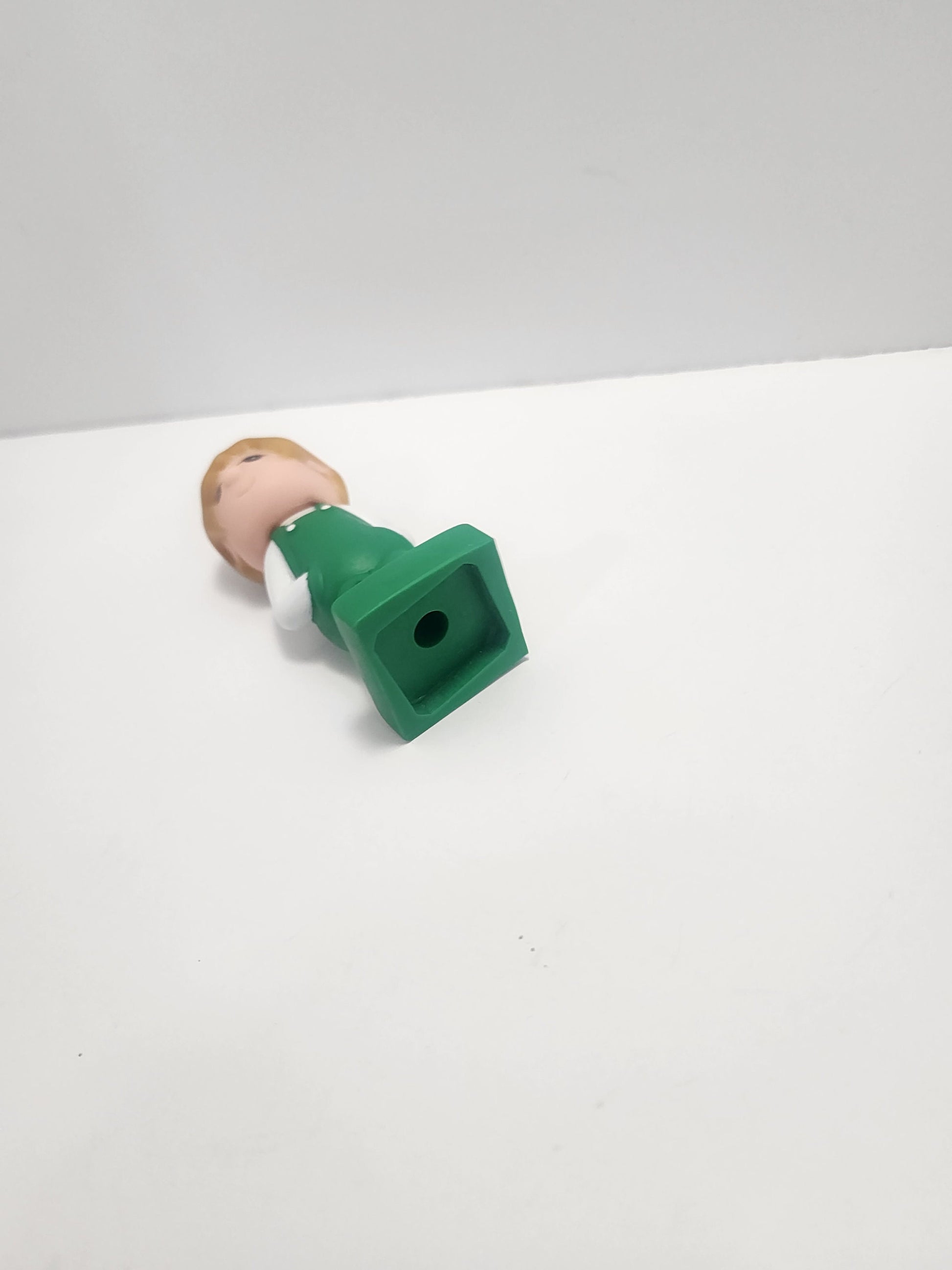 Tyco Boy In Green Overalls Vintage Rubber Toy Figure - Tyco - Rubber Figures - Vintage Toys - Farmer - Farmer Toys