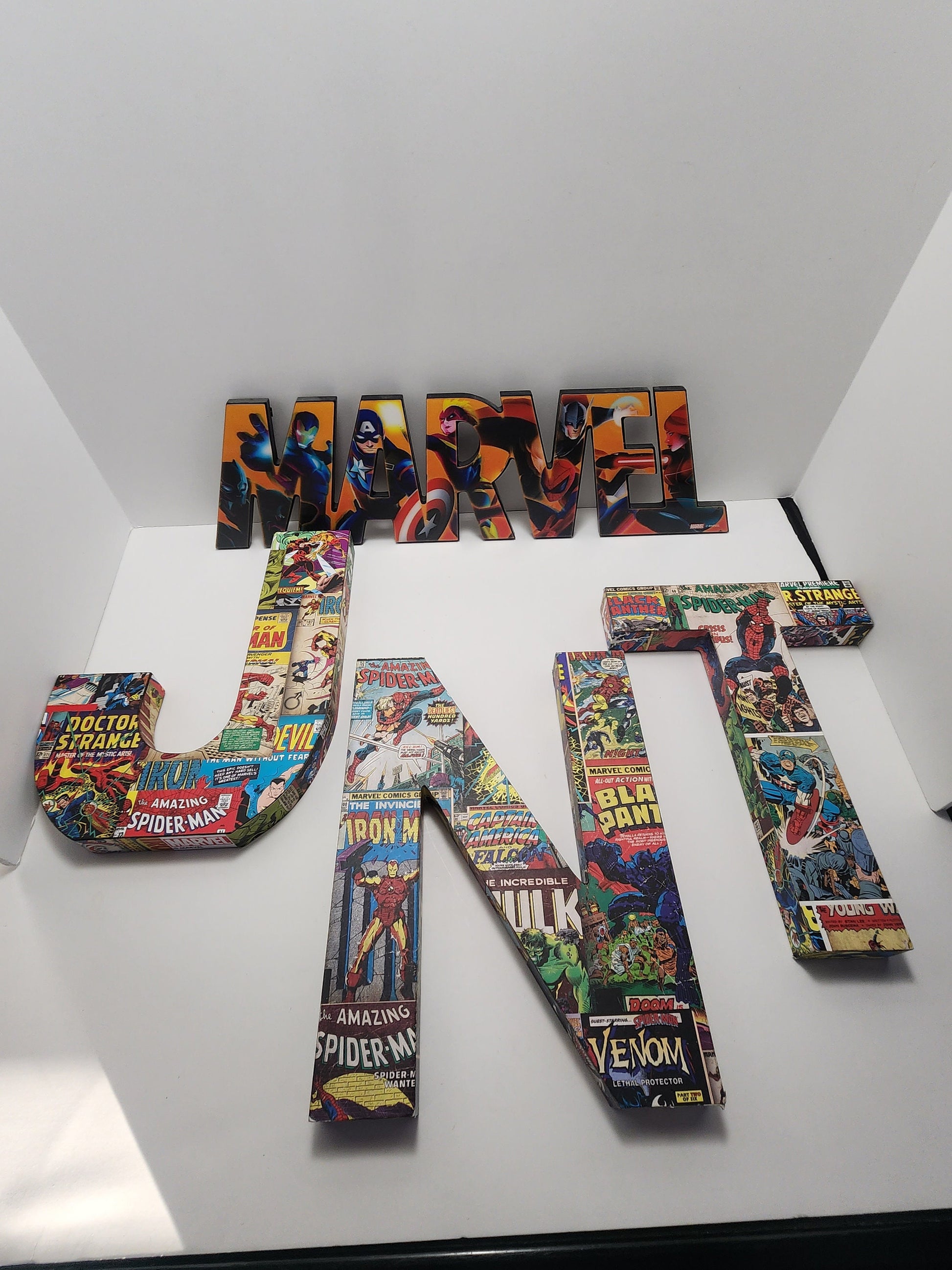 Marvel Wall Decor Signs LOT- Wall Hangings - Wall Decor - Comic Book Decor - Marvel - Marvel Signs