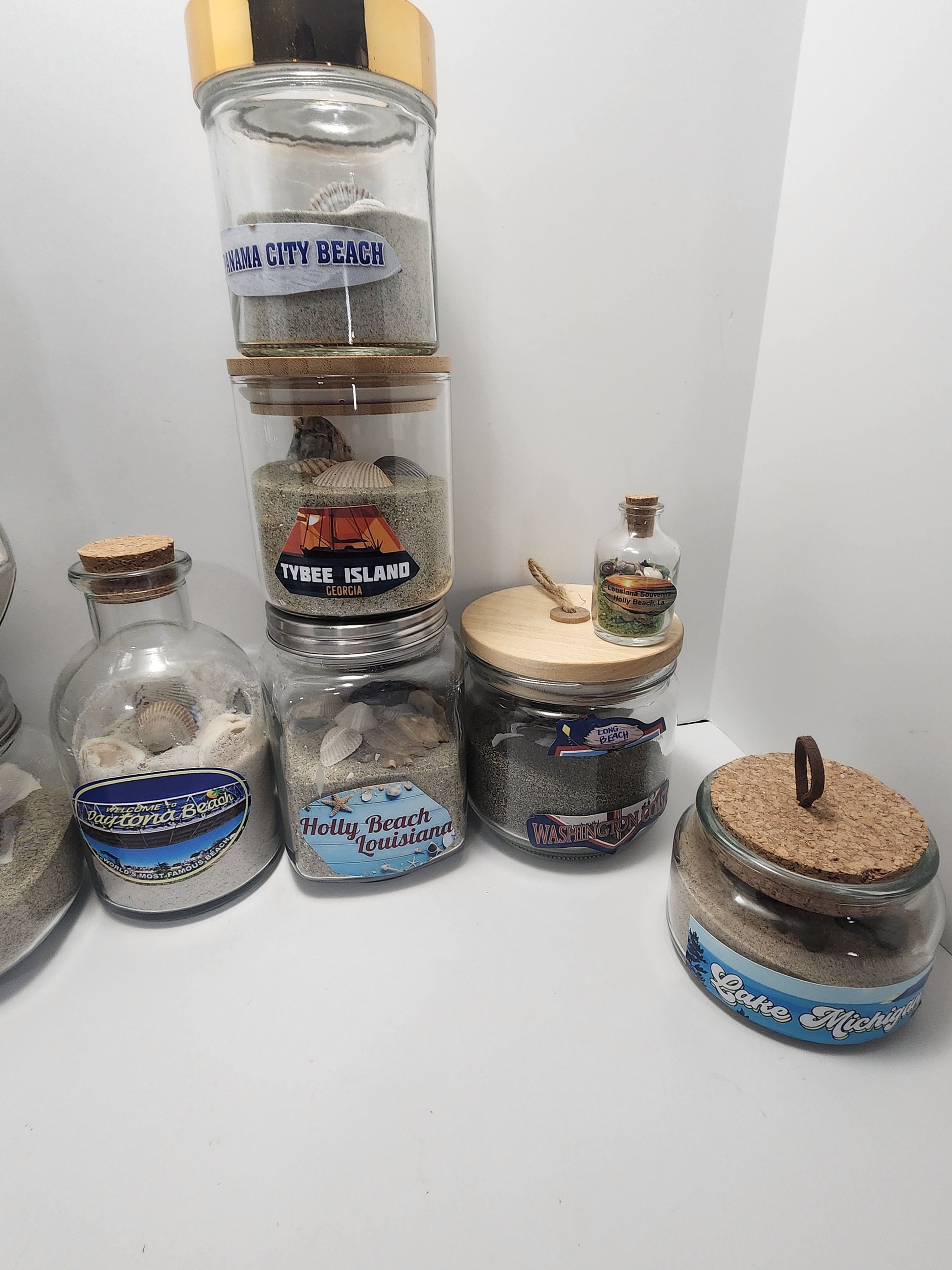 Beach Sand Jars From Around The United States - Traveling Gift - Travel Decor - Beach House - Jars - Sand - Beach Sand
