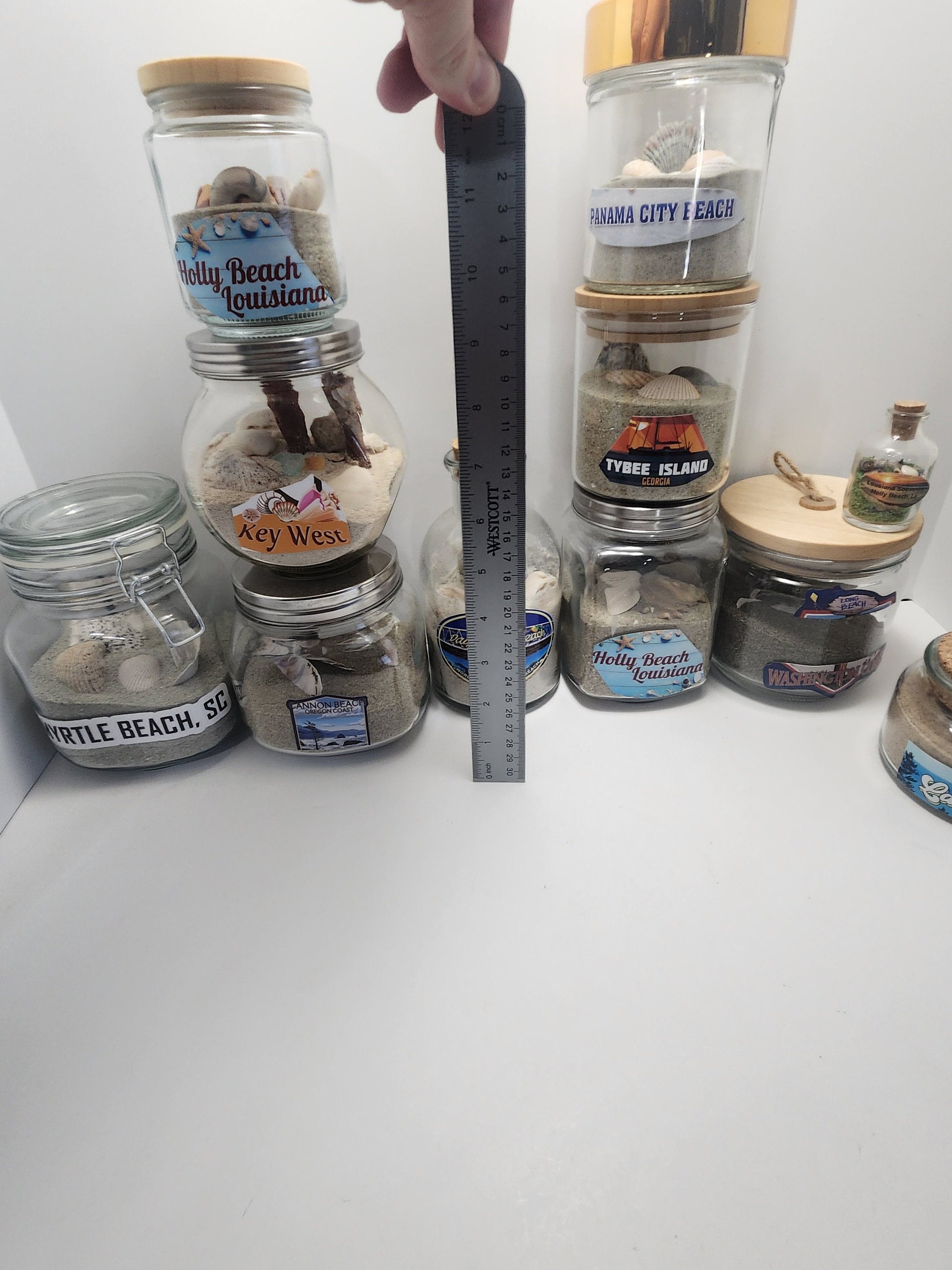 Beach Sand Jars From Around The United States - Traveling Gift - Travel Decor - Beach House - Jars - Sand - Beach Sand