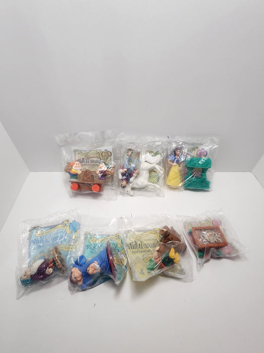 Snow White Vintage 1990s Disney Happy Meal Toys Set - Disney - Happy Meal Toys - Snow White - Happy Meal Sets