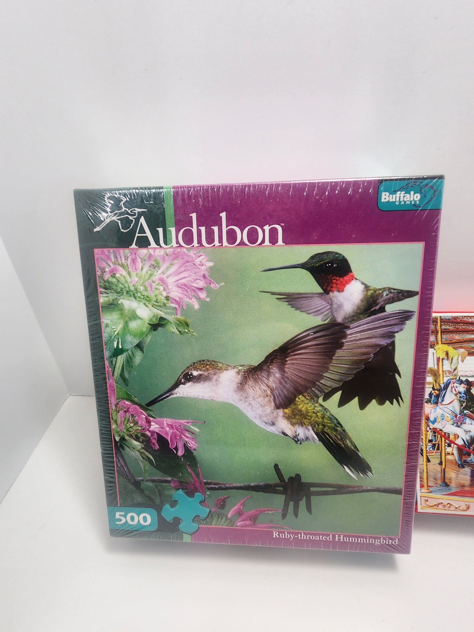 Puzzles 500 Pieces - Audubon Hummingbird Puzzle - Puzzling Carousel Puzzle - Carousels - Birds - Hummingbird