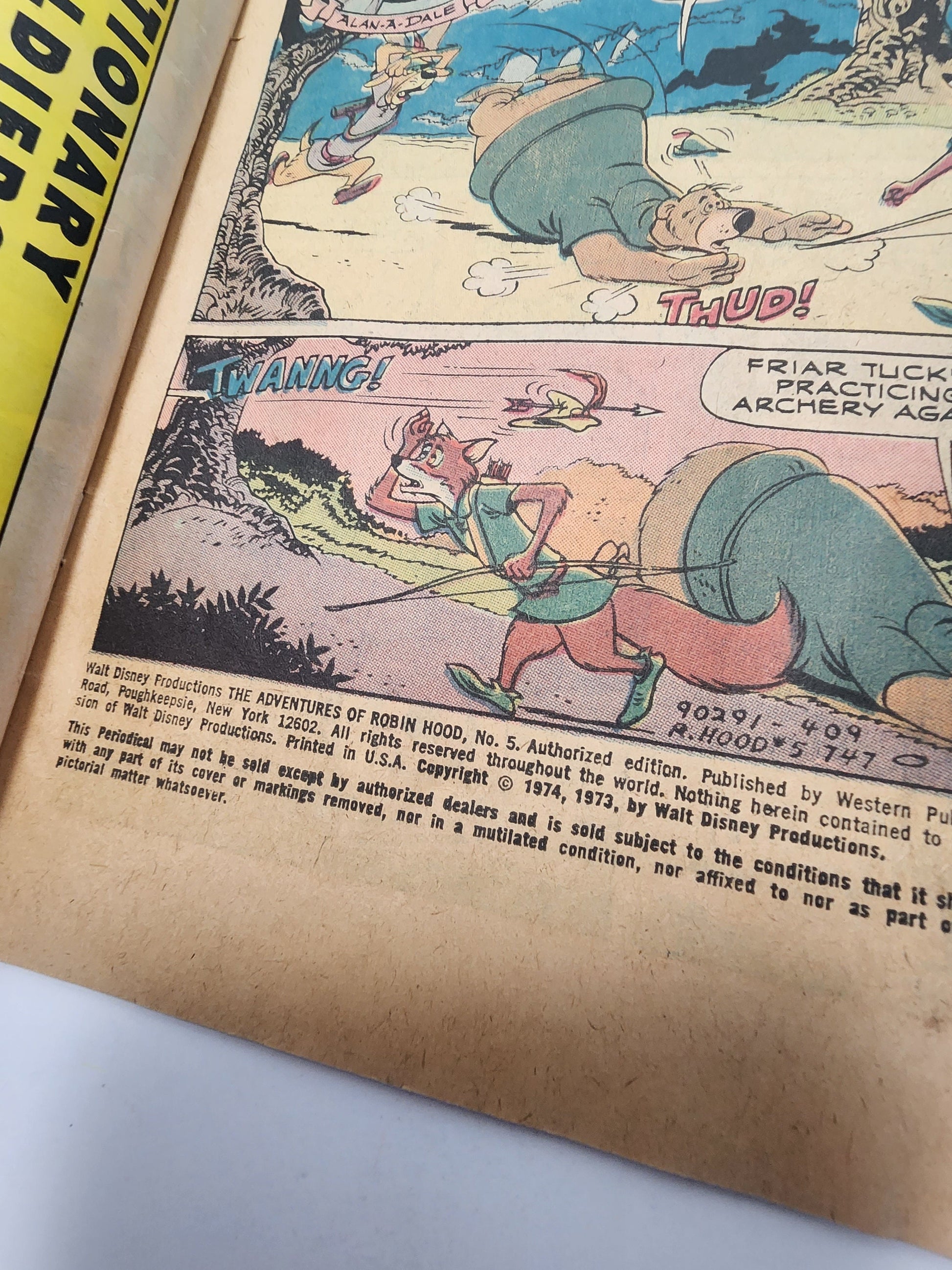 Walt Disney The Adventures Of Robin Hood 1970s Comic - Robin Hood - Walt Disney Comics - Vintage Comics - Comics
