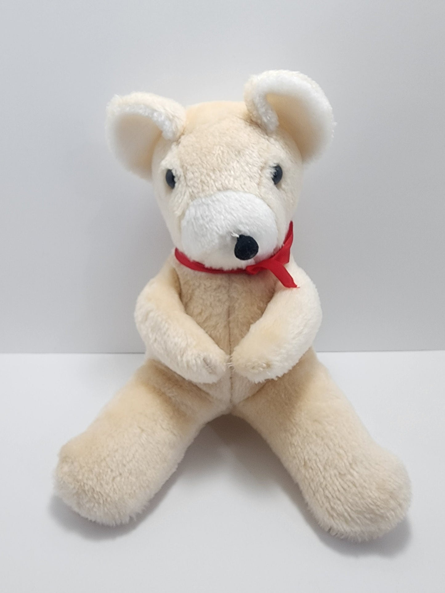 Vintage White Teddy Bear - Stuffed Animals - Bears - Plush