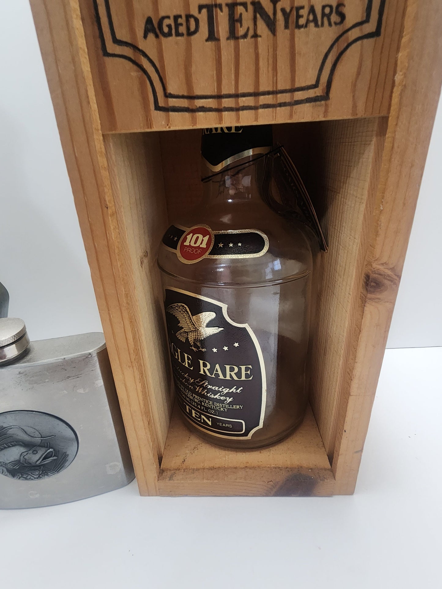 Kentucky Straight Bourbon RARE 101 Proof 1978 - Jim Bean - Whiskey Decanters - Decanters - Fishing - Fishing Glasses