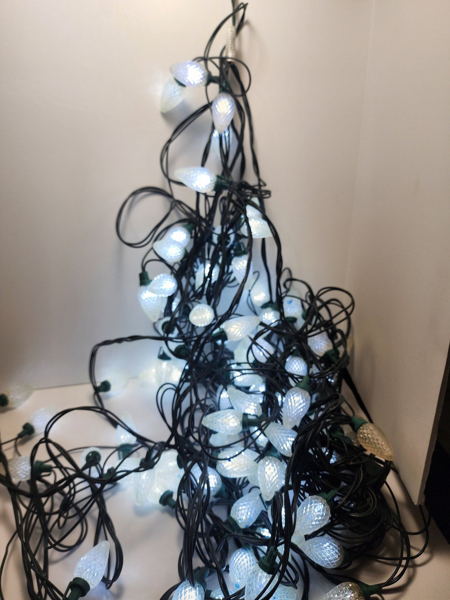 Vintage Christmas Lights Big Bulb White Lights - Christmas - Vintage Christmas - Christmas Lights - Lights - String Lights