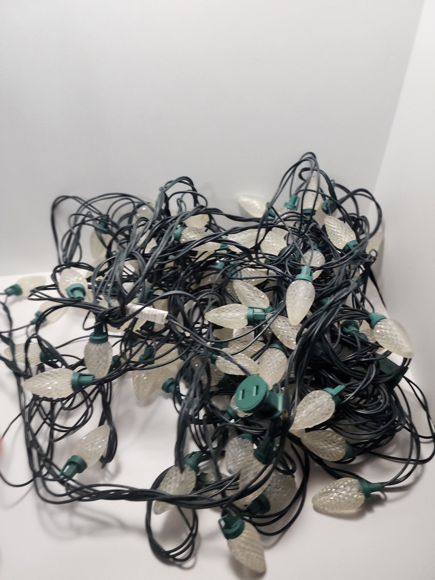 Vintage Christmas Lights Big Bulb White Lights - Christmas - Vintage Christmas - Christmas Lights - Lights - String Lights