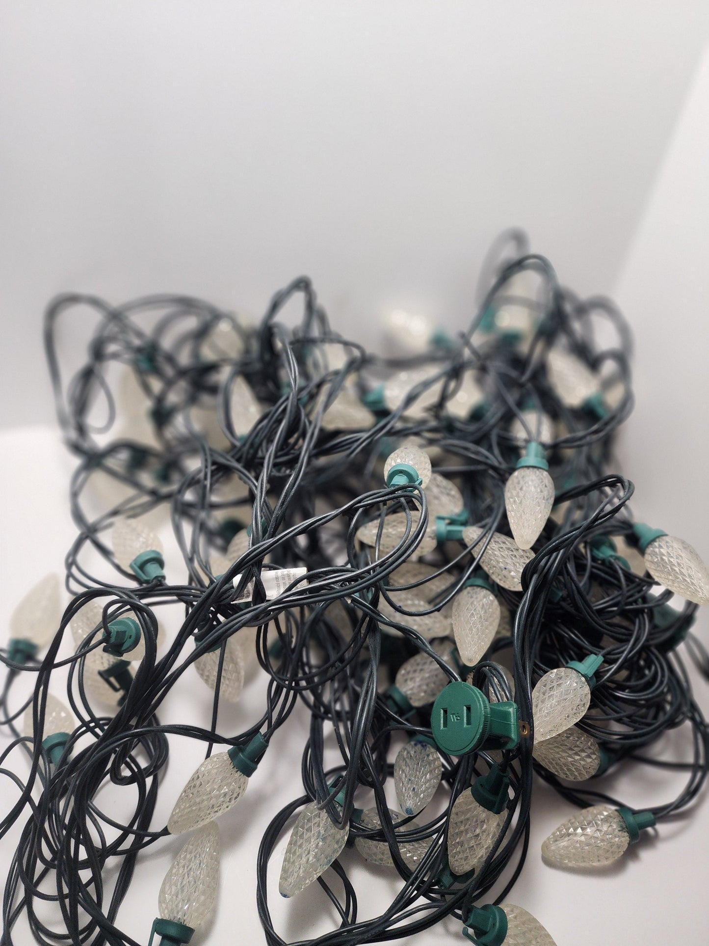 Vintage Christmas Lights Big Bulb White Lights - Christmas - Vintage Christmas - Christmas Lights - Lights - String Lights