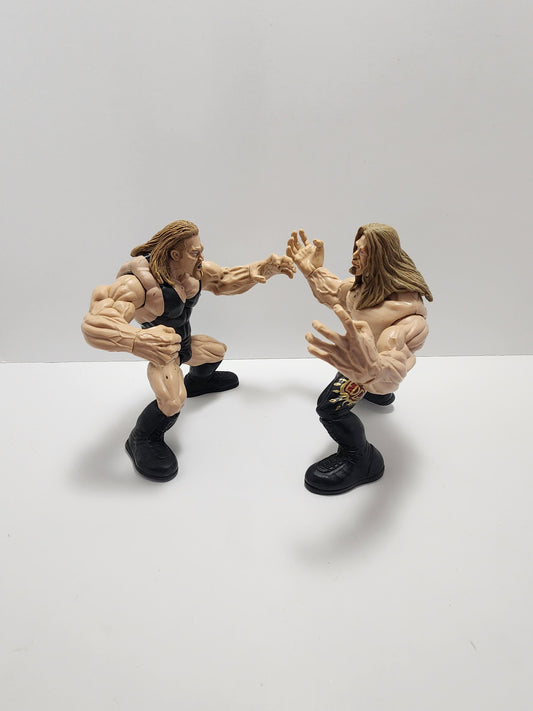 Wwf Jakks Maximum Sweat Action Figures - Edge - The Big Show - Paul Wright - Wwf Action Figures - Wrestling Action Figures