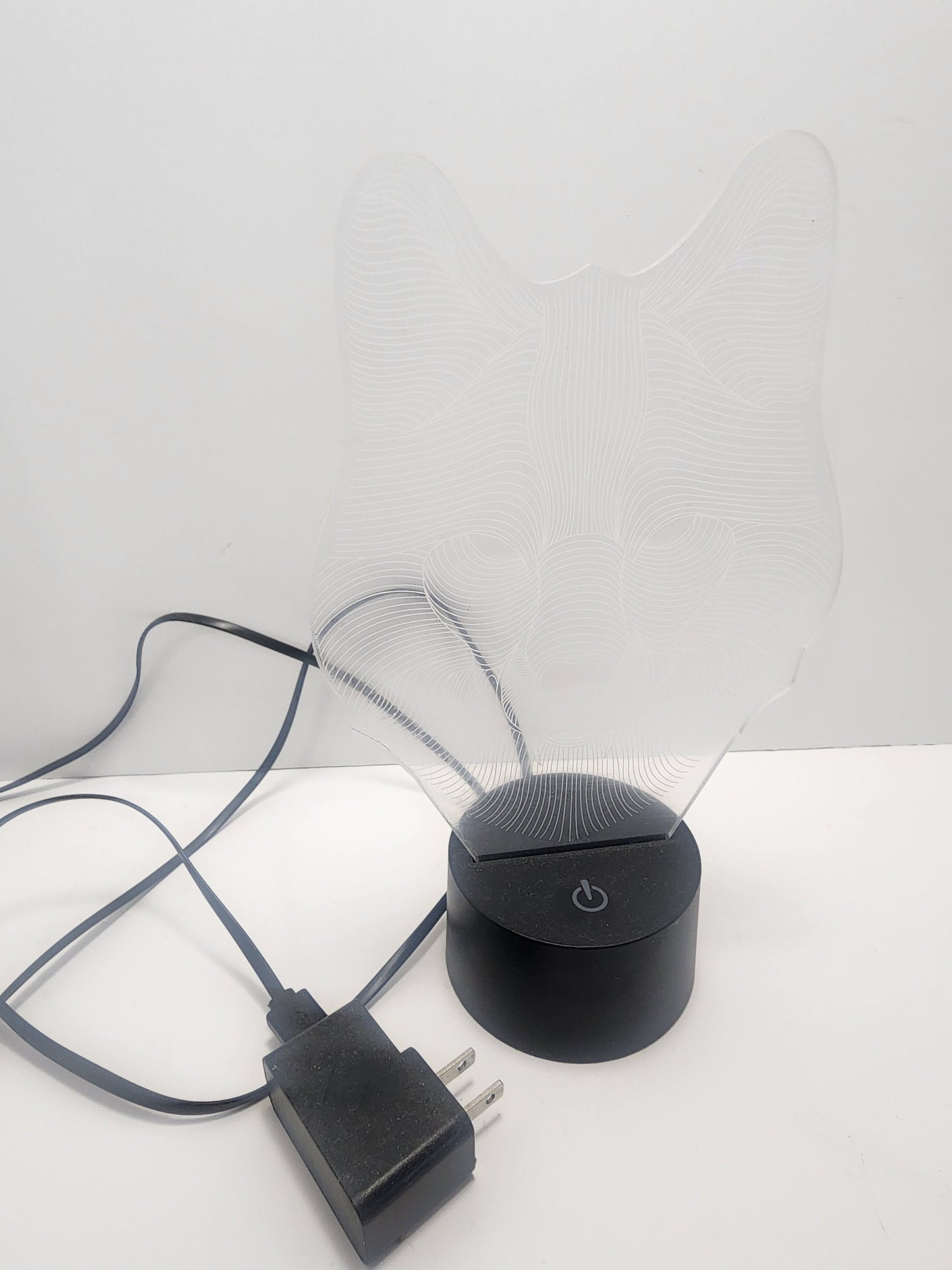 Wolf Led Glow In The Dark Nightlight - Nightlight - Night Light - Wolves - Wolf Decor