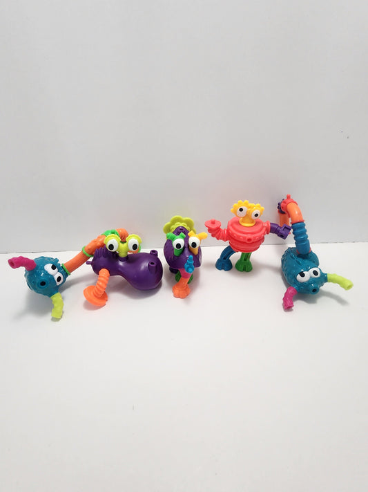 Nickelodeon 1996 McDonald's Tangle Twist Azoids Lot - Twist A Zoids - Nickelodeon - Nickelodeon Toys - McDonald's Toys