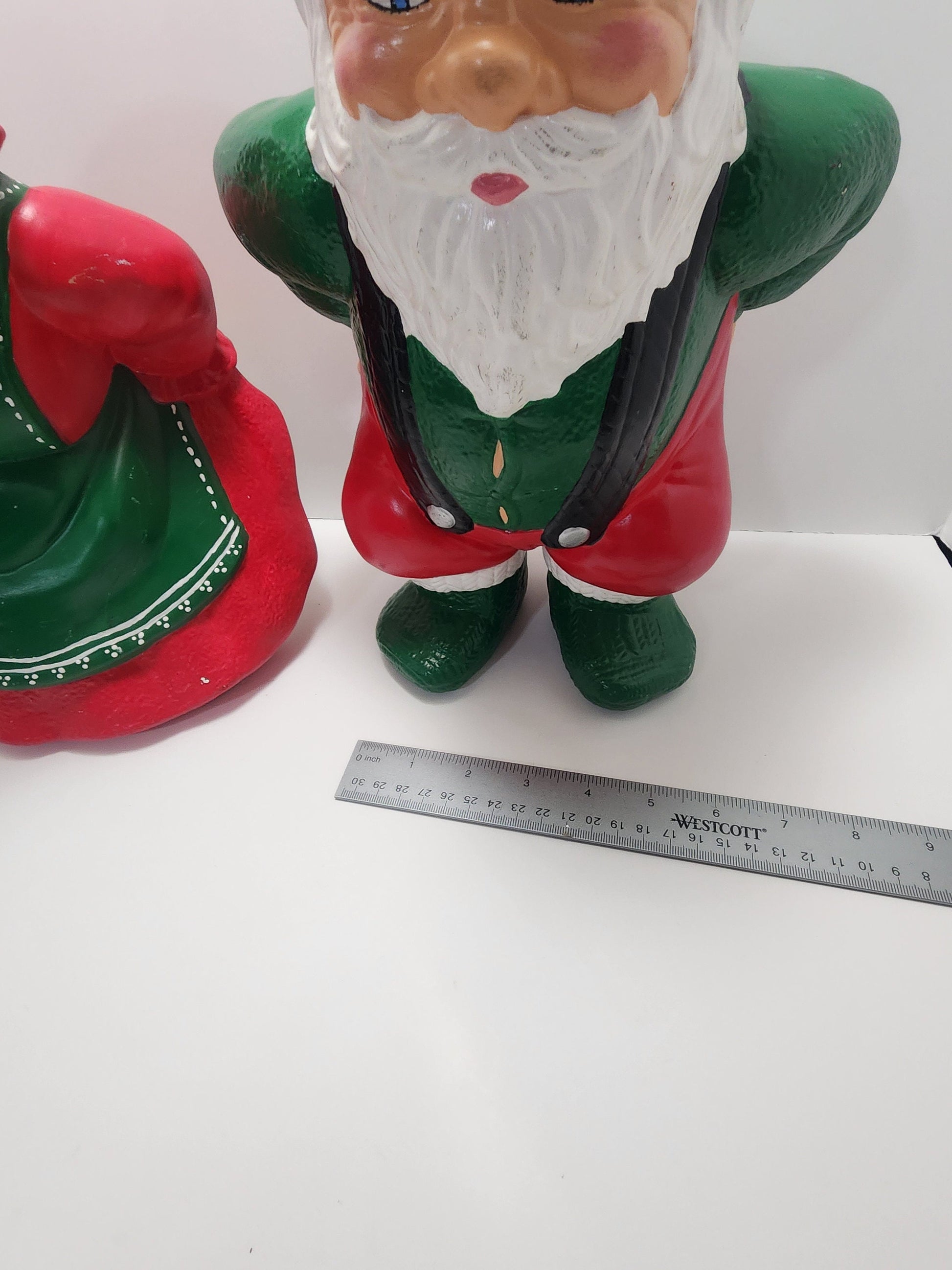 Mr and Mrs Clause Vintage Ceramic Figurines - Santa Clause - Christmas - Ceramic Santa - Ceramic Figurines - Santa Ceramic Figures - Santa