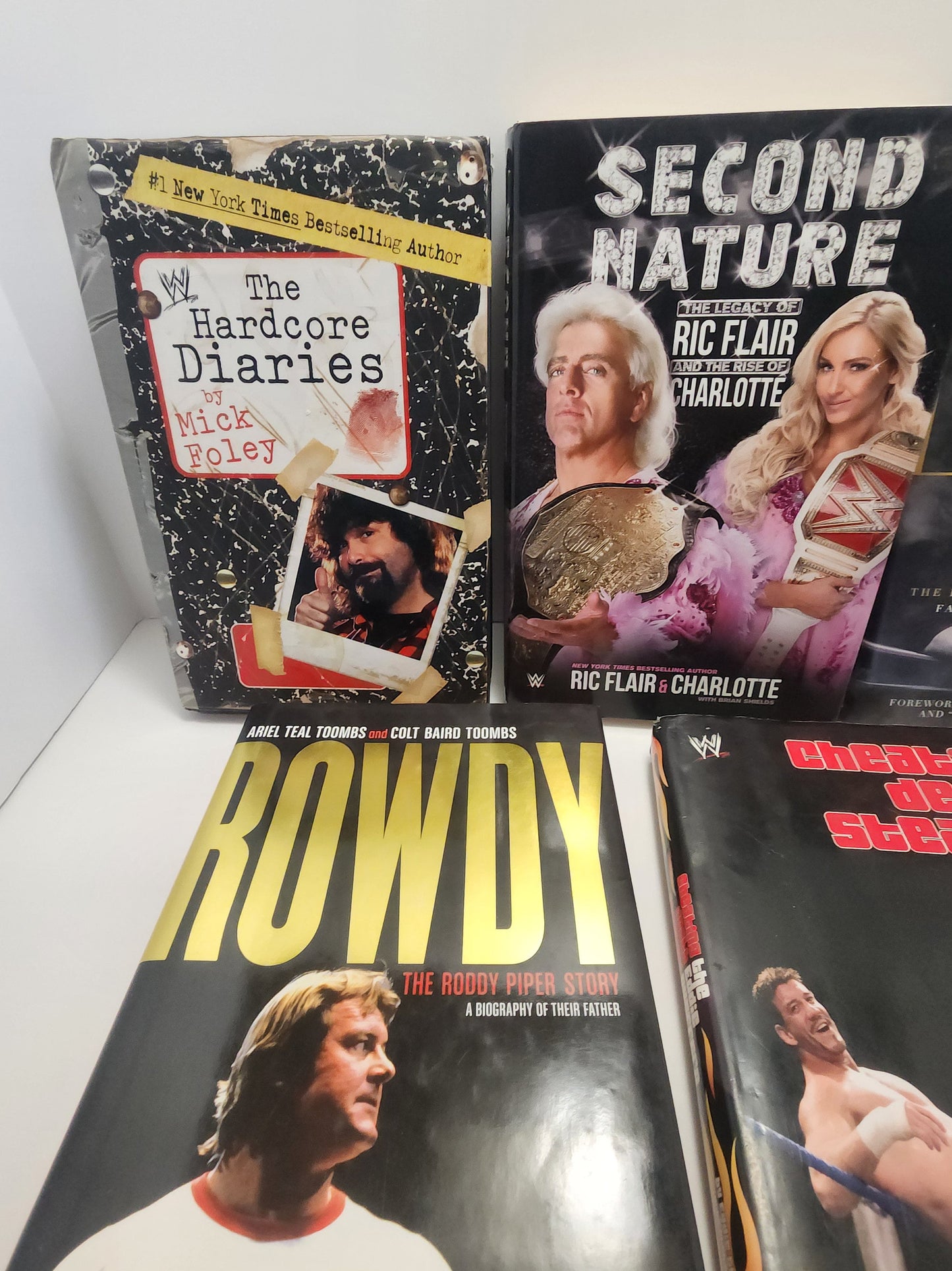 Wwe Books - Mick Foley - Ric Flair - Shawn Michael's- Eddie Guerrero - Novels - Biography - Wwf - WCW- Vintage Wrestling