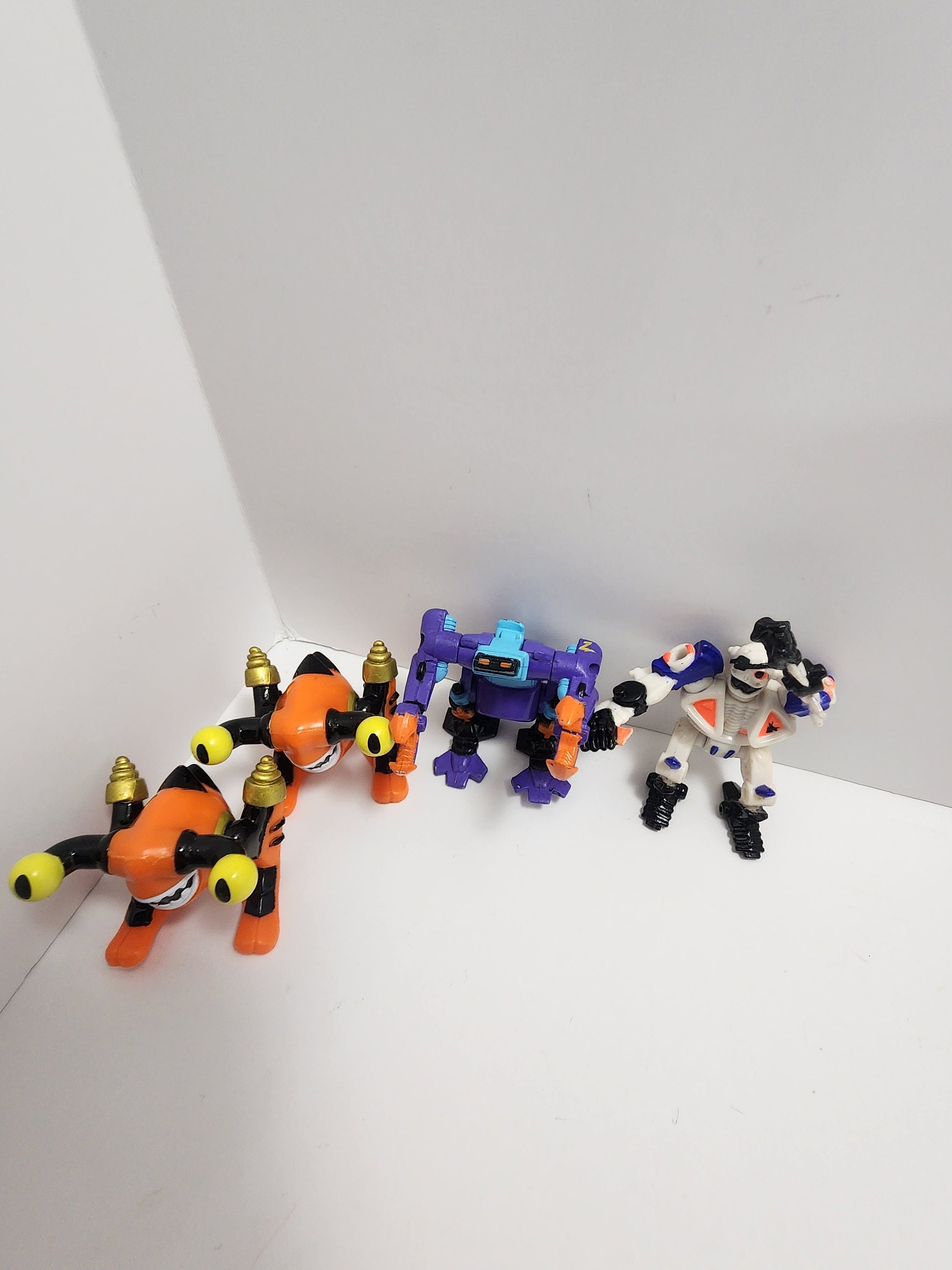 Galoob 1990s Micro Machine Bots Lot - Micro Machines - Burger King Toys