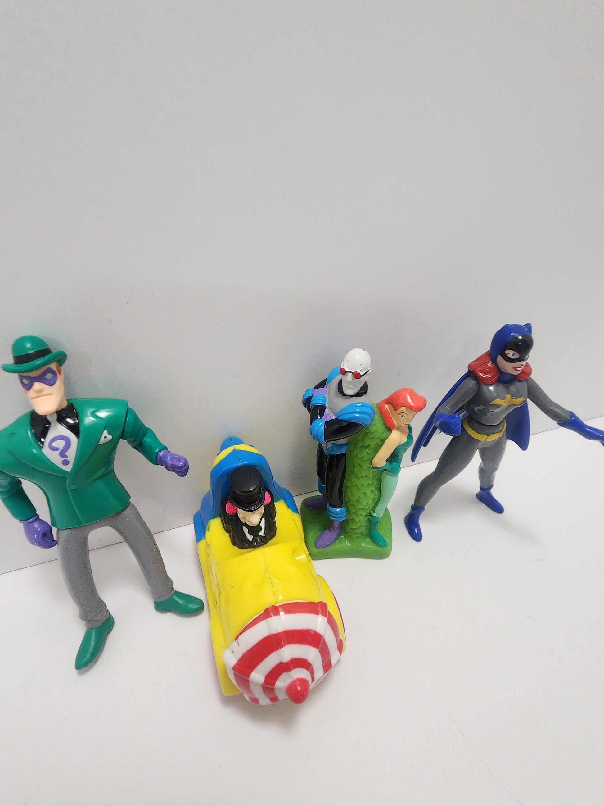 Batman 1980s n 1990s Action Figures Lot of 4 - Batman Toys - Vintage Batman - Mr Freeze - Catwomen - Joker - DC Toys