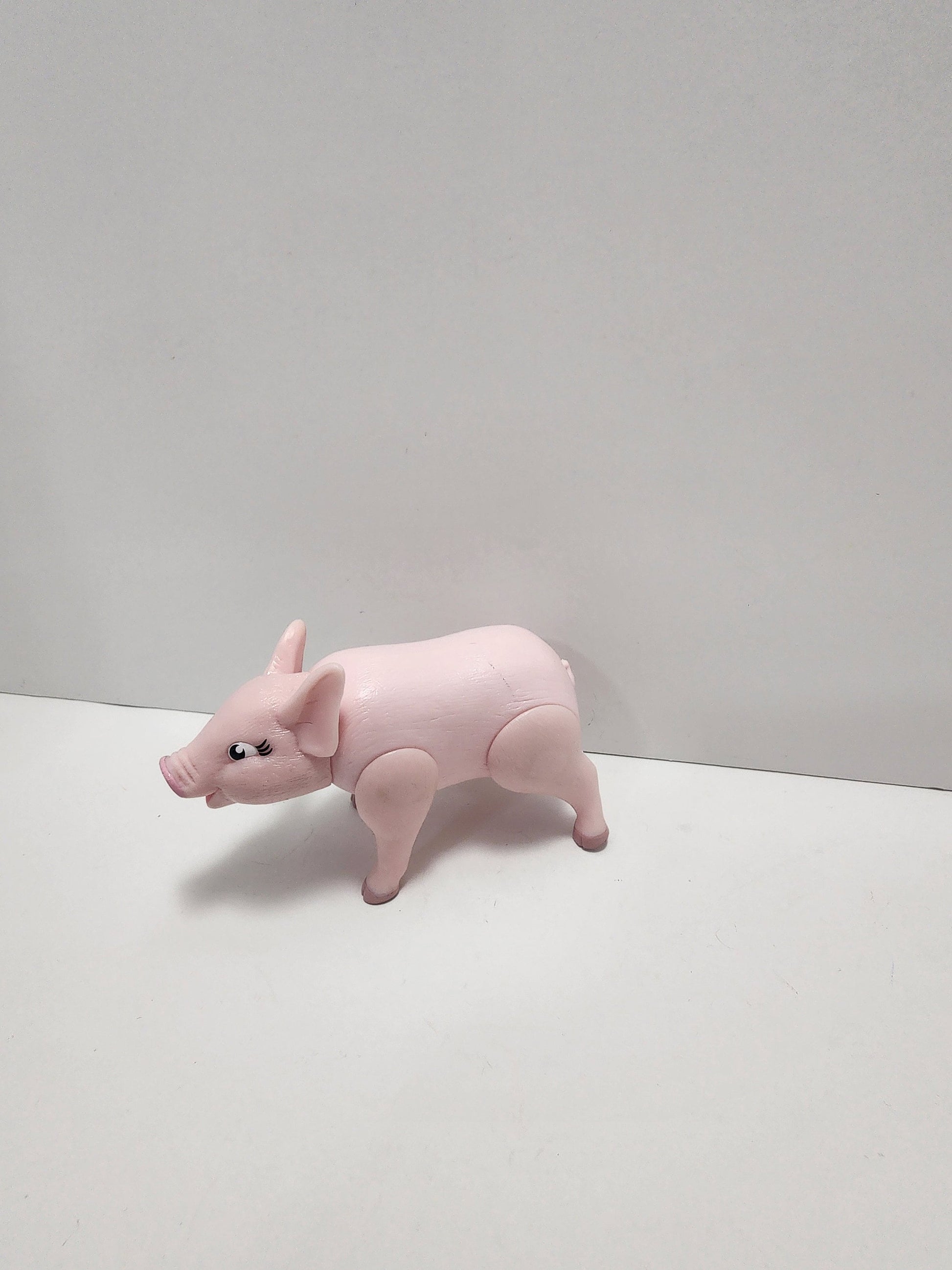 Pig Vintage Movable Action Figure - Babe - Pig - Pig Figure - Animal Figure - Action Figure