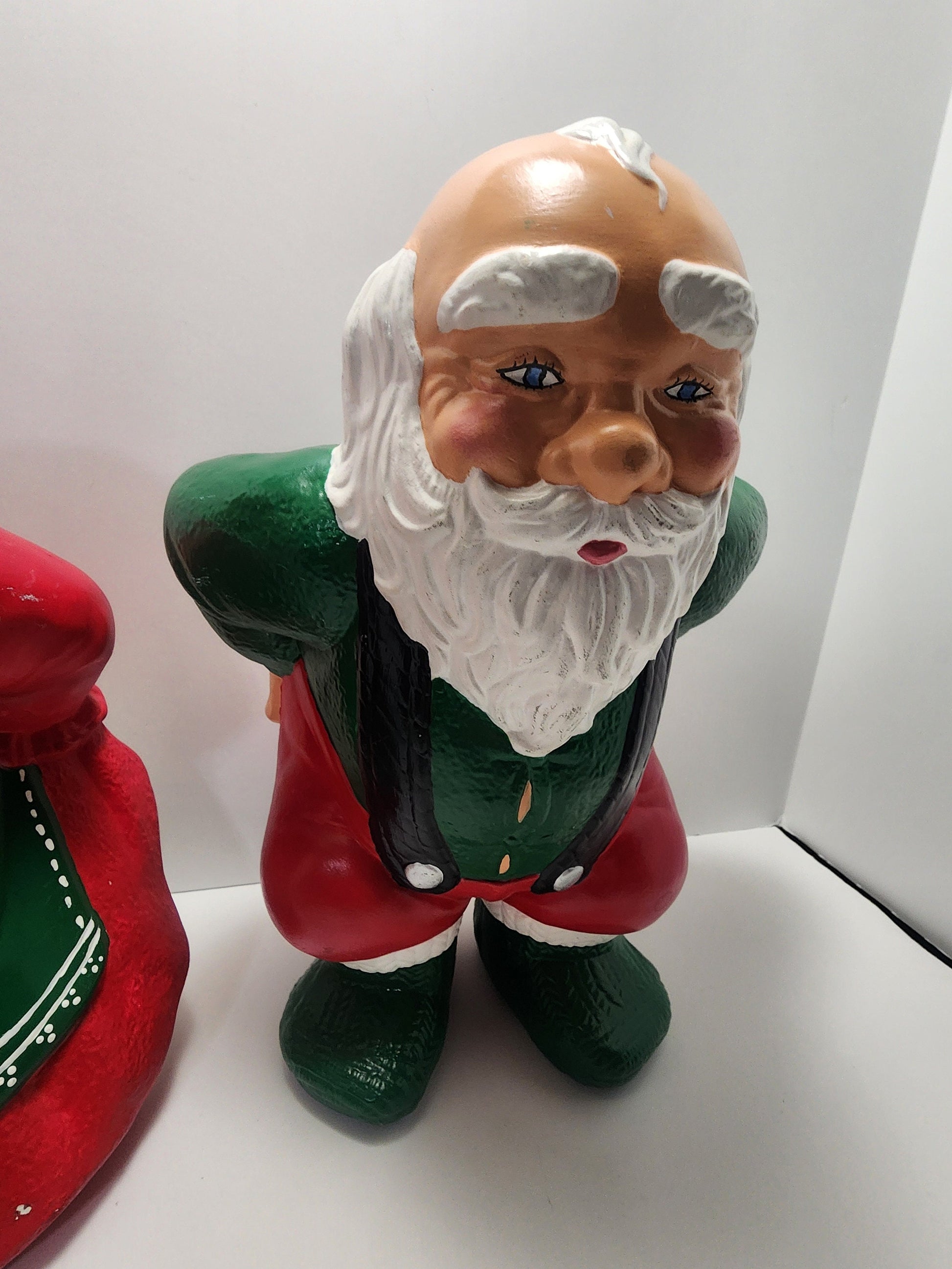 Mr and Mrs Clause Vintage Ceramic Figurines - Santa Clause - Christmas - Ceramic Santa - Ceramic Figurines - Santa Ceramic Figures - Santa