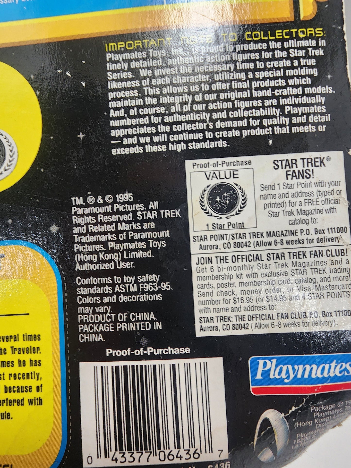 Star Trek 1997 The Traveler Action Figure - Playmates - Star Trek - Star Trek Toys - Action Figures