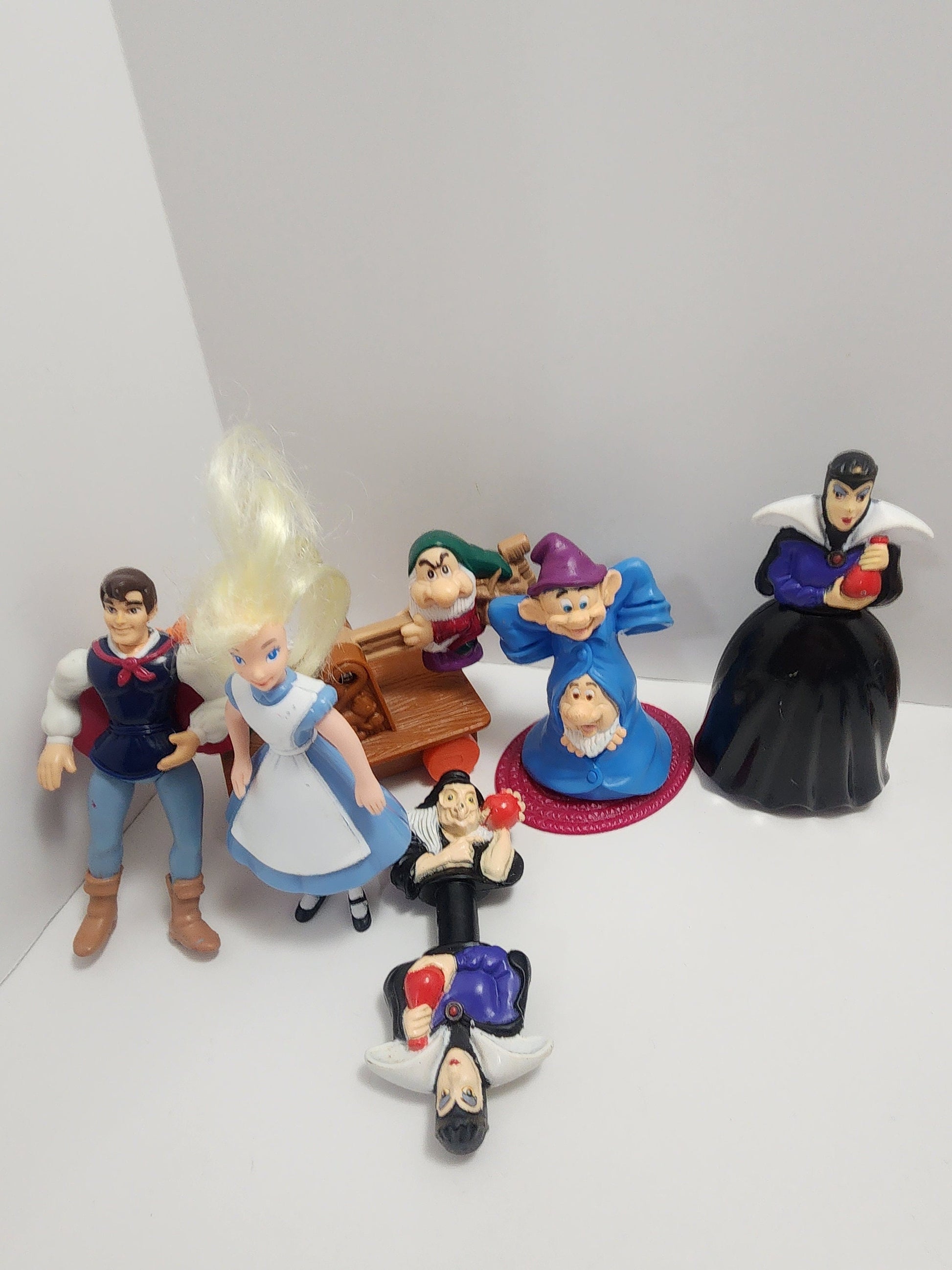 Cinderella and Snow White Toy Figures Lots - Snow White - Snow White Toys - Prince Charming - Cinderella - Cinderella Toys