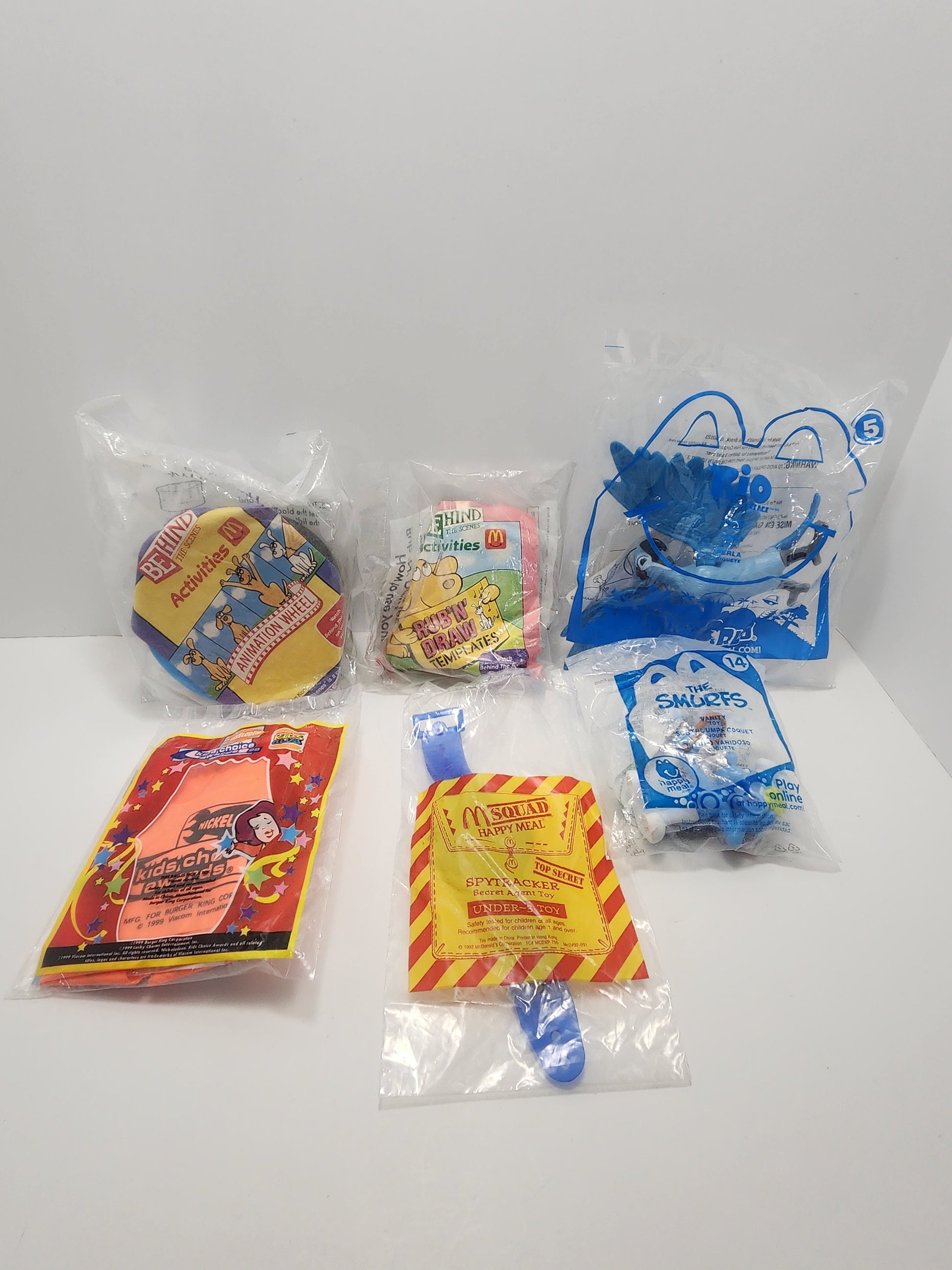 Mcdonalds Happy Meal Toys - Burger King Kids Club - Kids Meals - Nickelodeon Toys - Spytracker - Vintage Toys