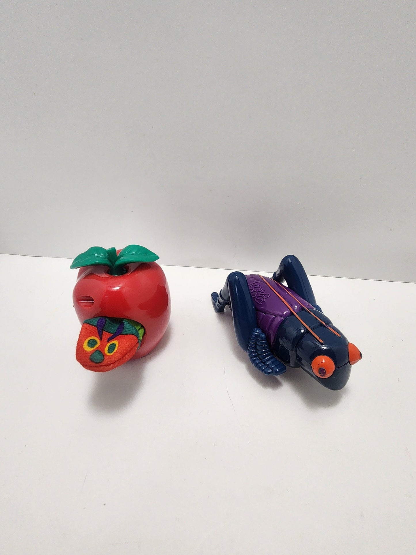 The Very Hungry Caterpillar By Eric Carle Toys - 1990 Toys - Cricket Toy - Worm In Apple - Finger Puppets