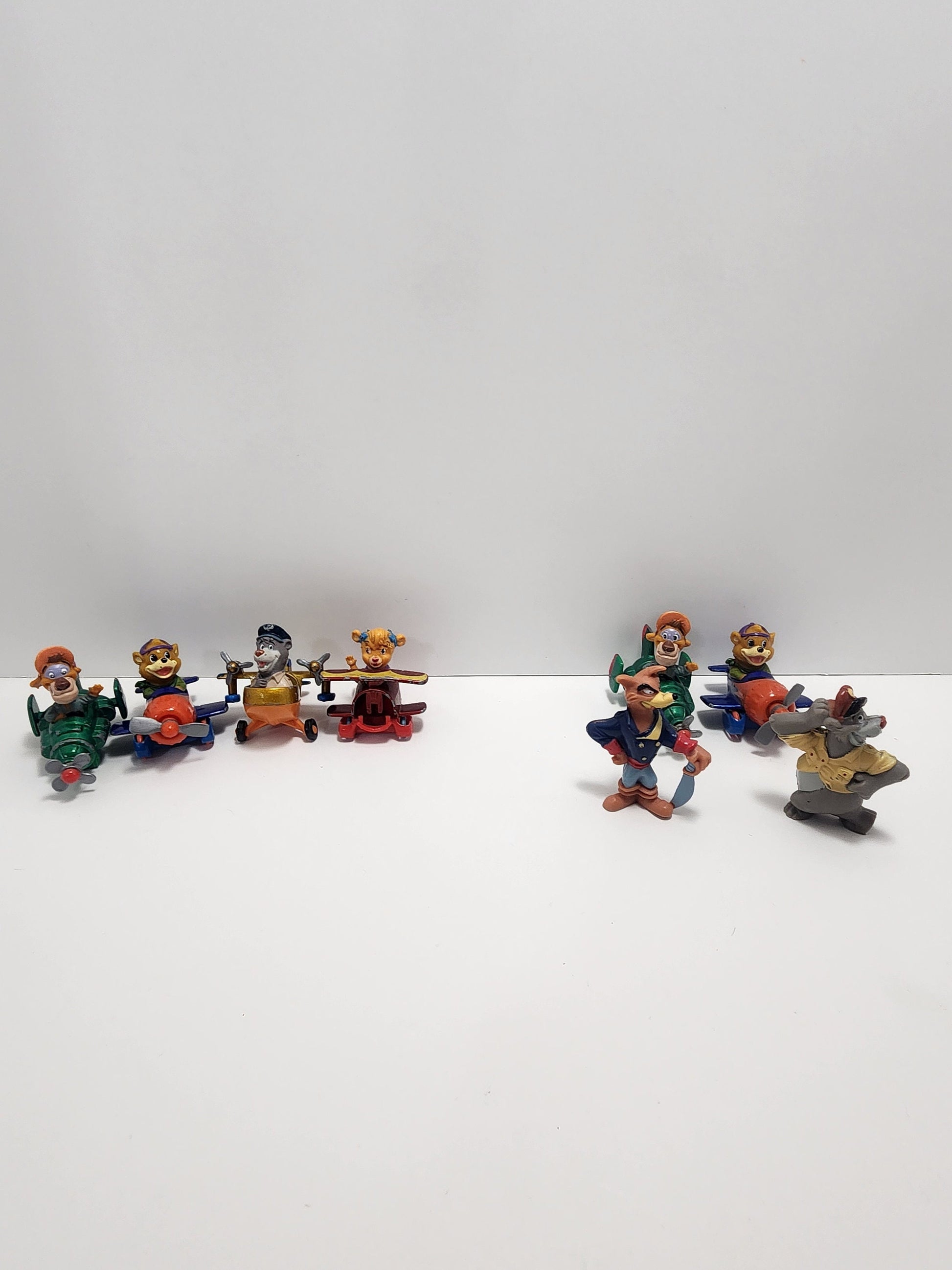 Disney Talespin Toys - Kellogg Cereal - Baloo - Don Karnage - Talespin