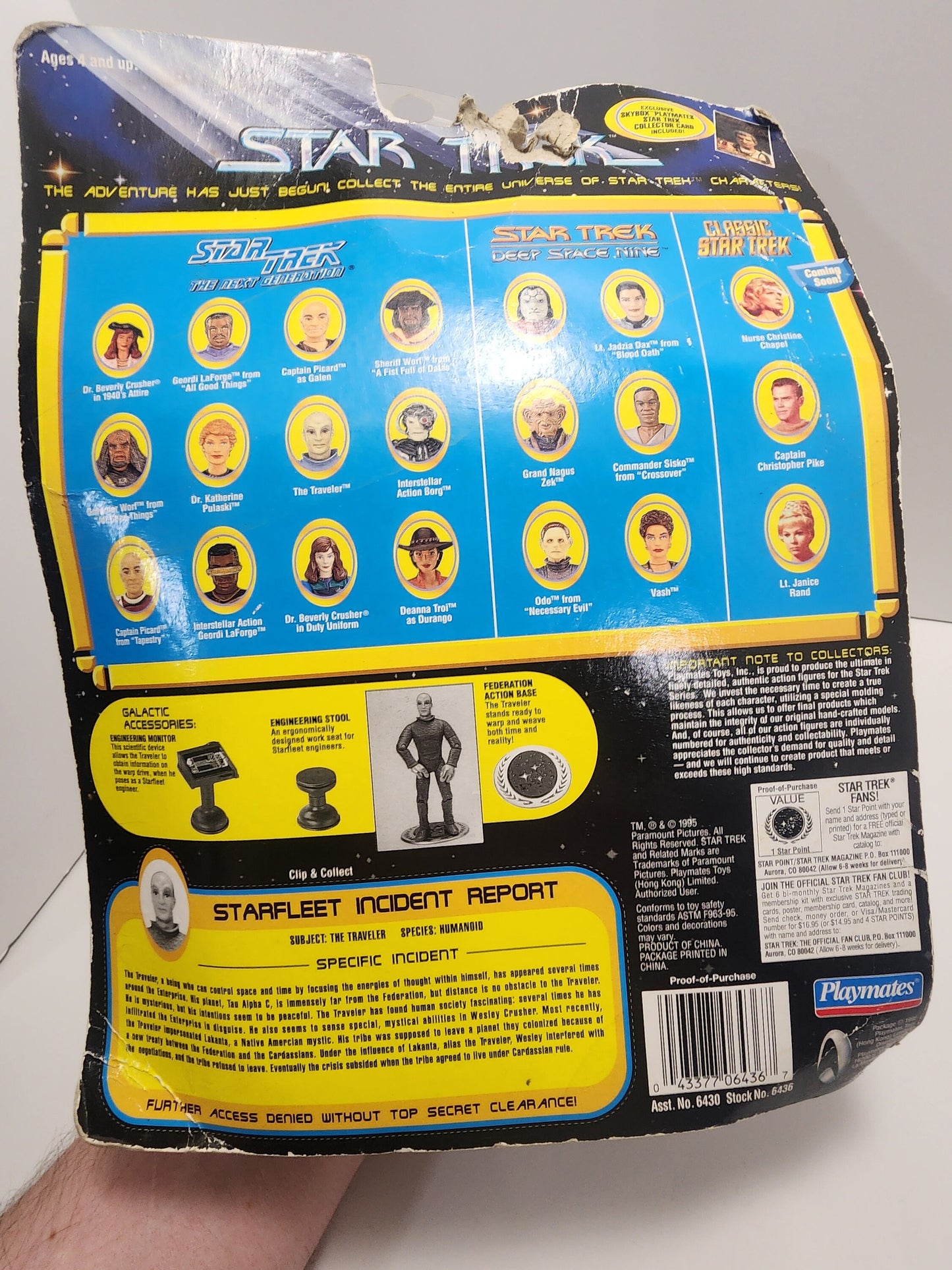 Star Trek 1997 The Traveler Action Figure - Playmates - Star Trek - Star Trek Toys - Action Figures