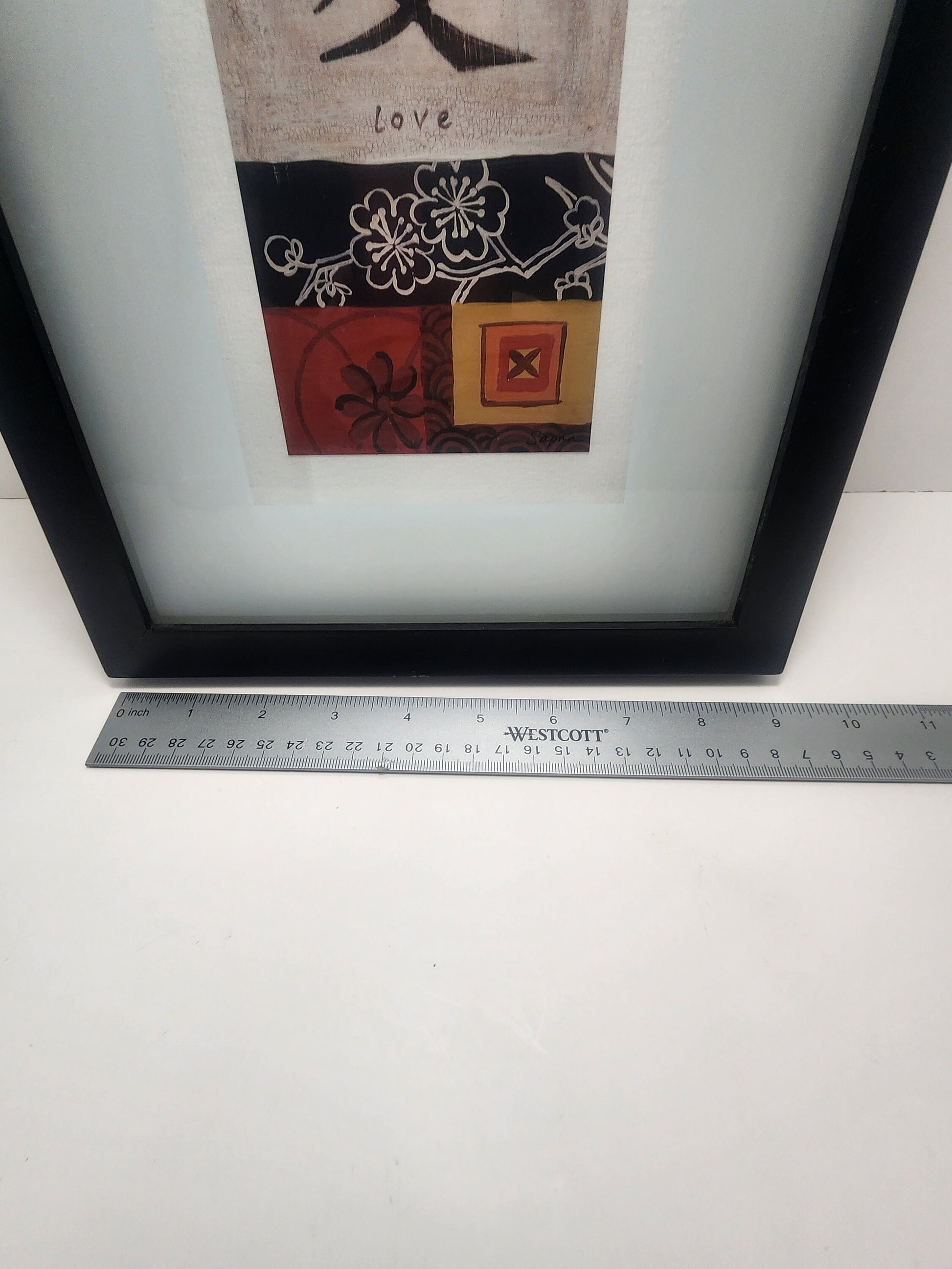 Chinese Love Calligraphy Collage Framed Picture Decor - Love - Wall Hangings - Chinese - Calligraphy
