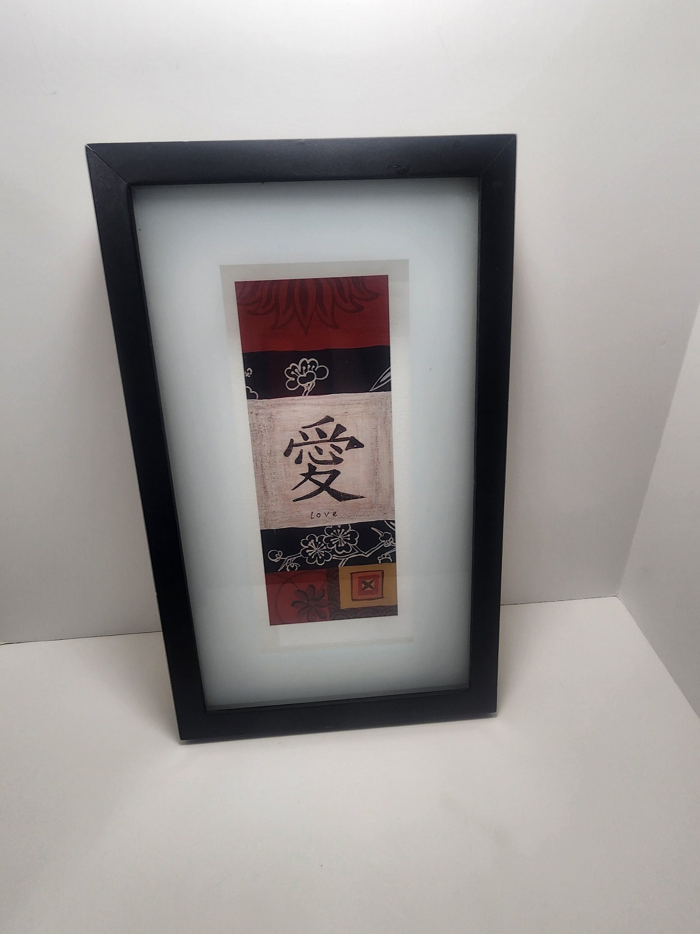 Chinese Love Calligraphy Collage Framed Picture Decor - Love - Wall Hangings - Chinese - Calligraphy