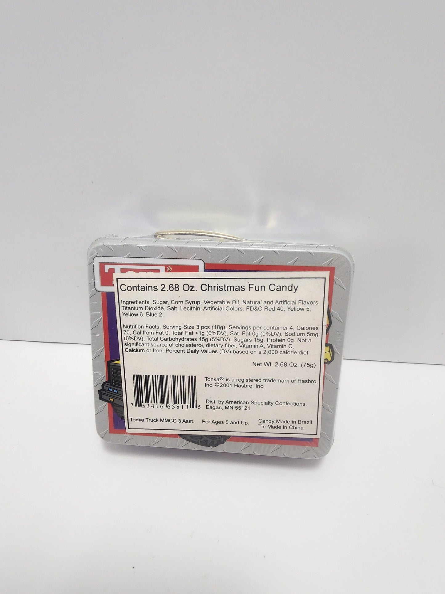 Tonka 2001 Hasbro Metao Candy Tin In Package - Tonka - Candy - Tins - Hasbro