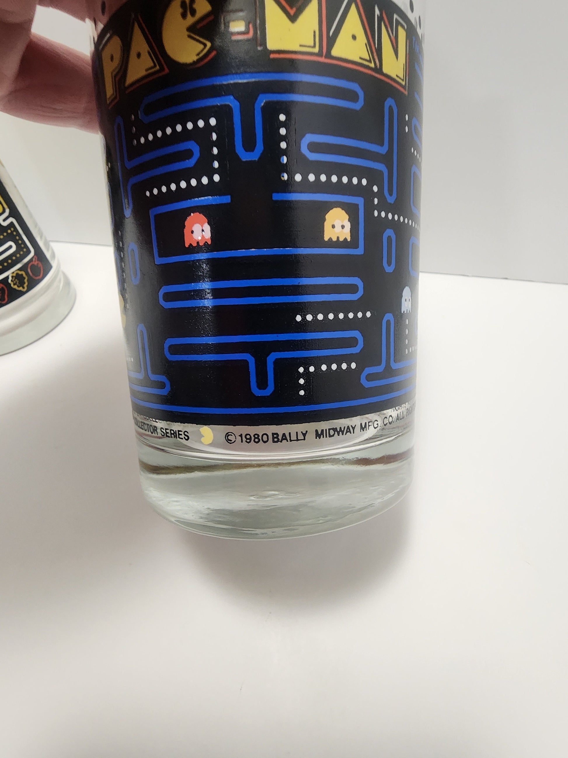 Pacman 1980s Bally Midway Collectable Glass - Glass - Arcade - Arcade Decor - Paxman- Pacman Glass - Vintage Glass - Character Glass