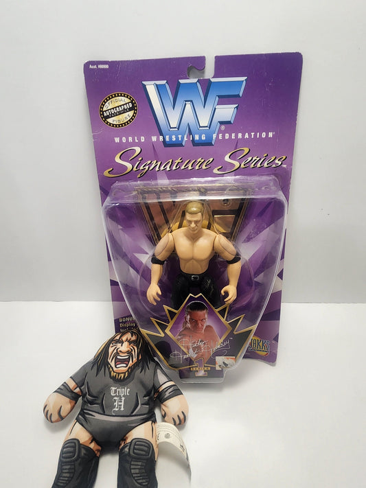 Wwf Hhh Action Figure And Plushie - Wwf - WWE- Hhh - Hunter Hearst Helmsley - Action Figures - Wrestling