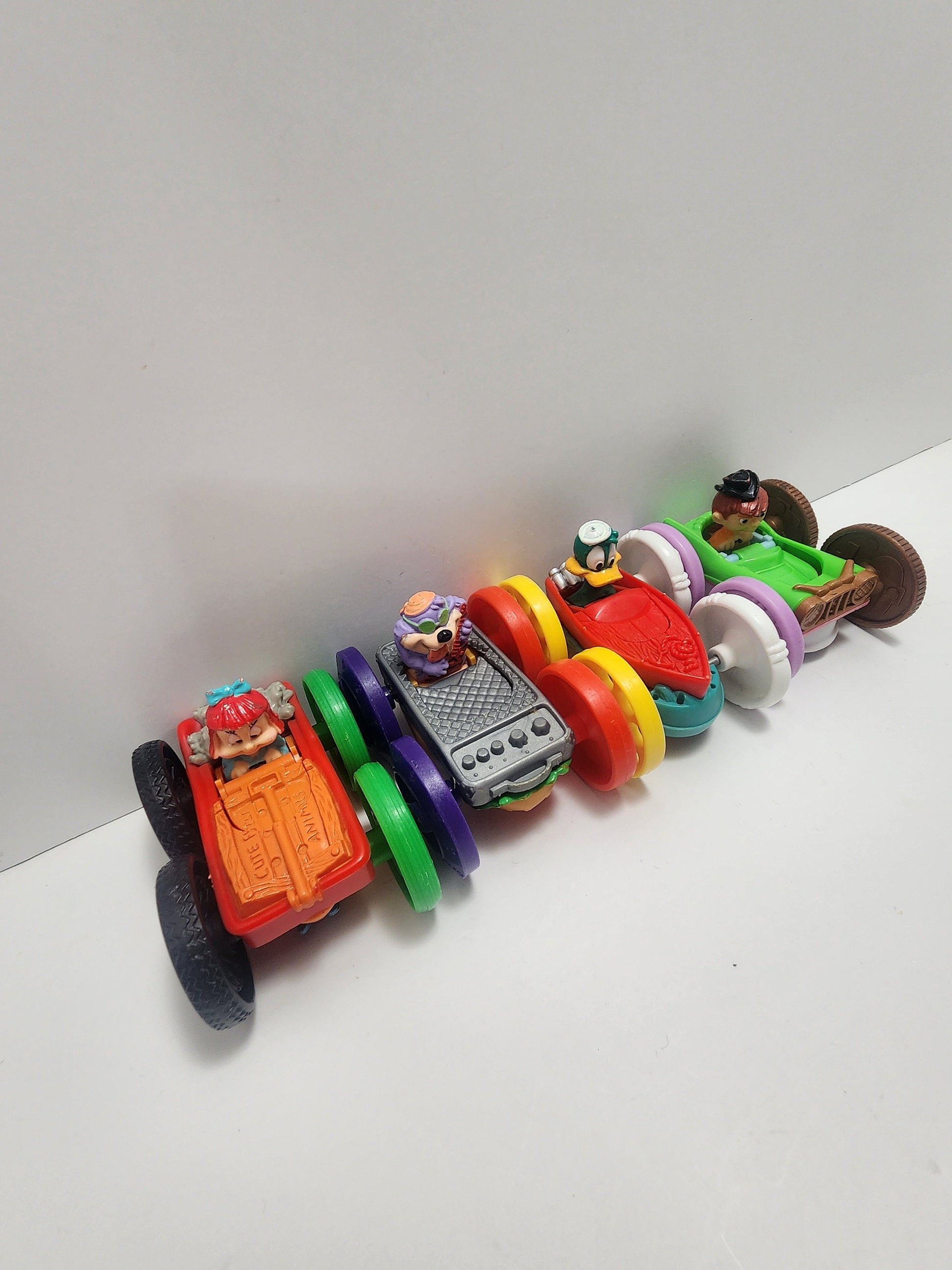 Tiny Toons 1990s Lot of 4 Race Cars - Tiny Toons - Looney Tunes - Vintage Toys