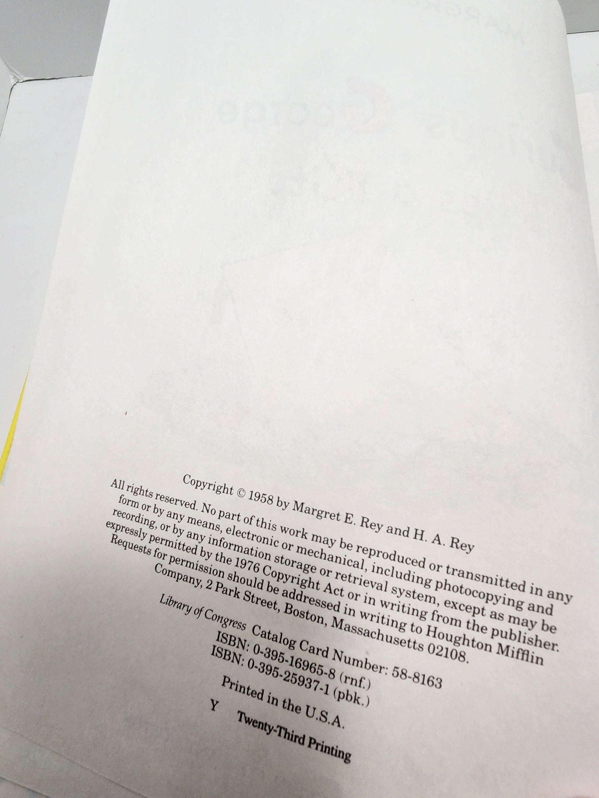 Curious George 1976 Children's Books - Curious George - H A Rey - Children's Books - Vintage Books