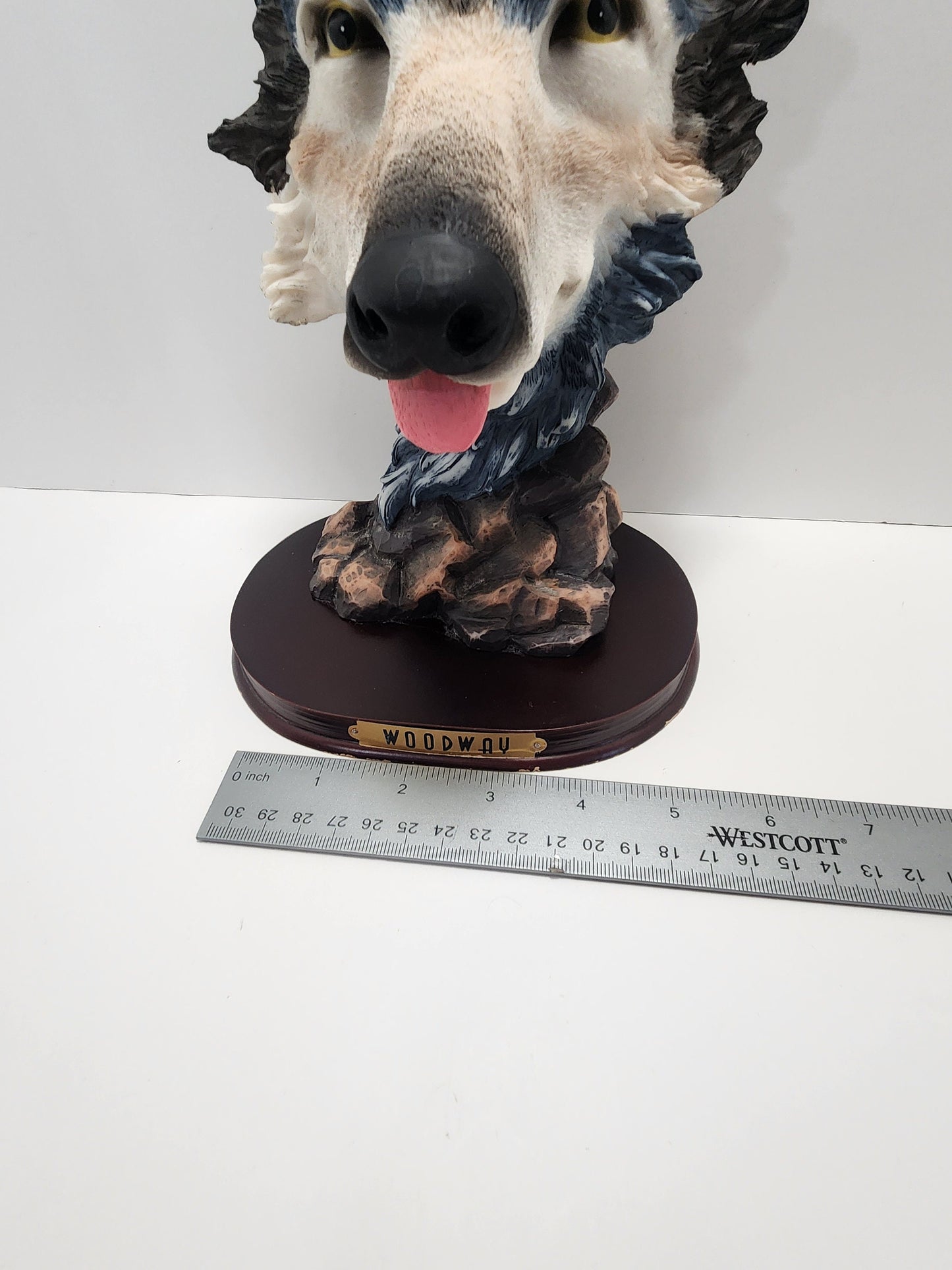 Woodway Wolf Head Figurine - Wolves - Wolf Figurines - Animals - Animal Heads