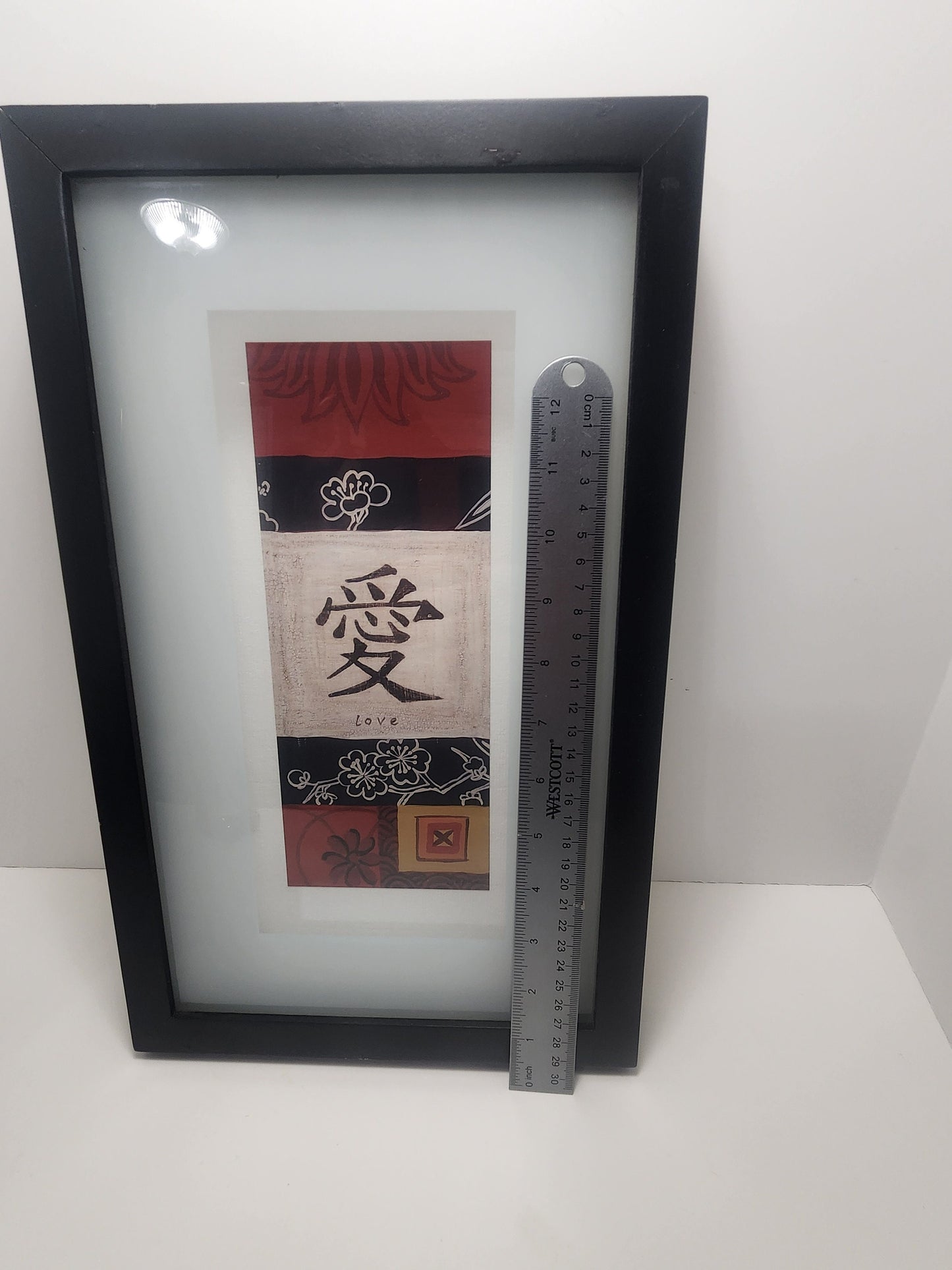 Chinese Love Calligraphy Collage Framed Picture Decor - Love - Wall Hangings - Chinese - Calligraphy