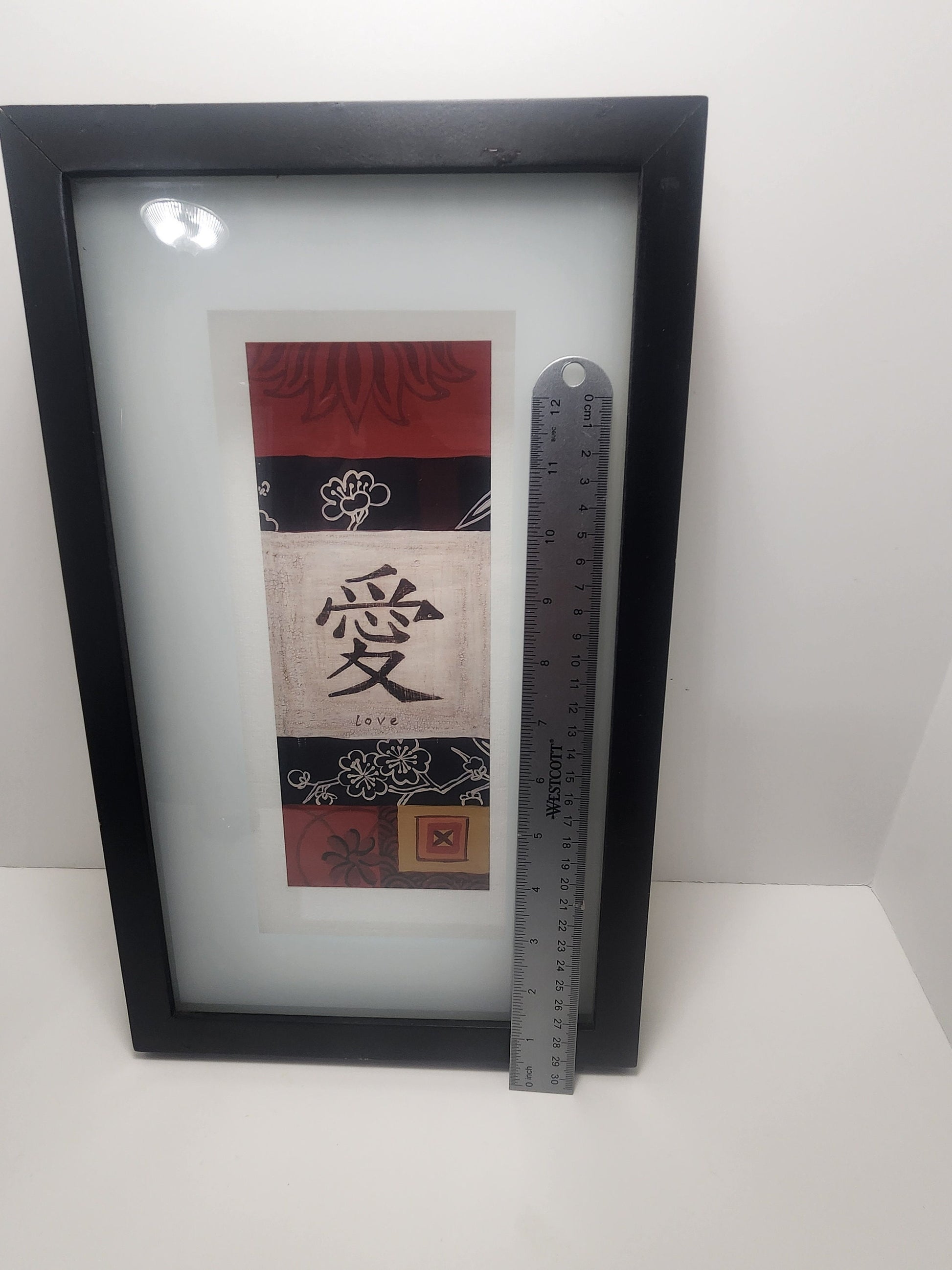 Chinese Love Calligraphy Collage Framed Picture Decor - Love - Wall Hangings - Chinese - Calligraphy