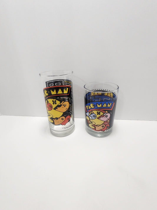 Pacman 1980s Bally Midway Collectable Glass - Glass - Arcade - Arcade Decor - Paxman- Pacman Glass - Vintage Glass - Character Glass