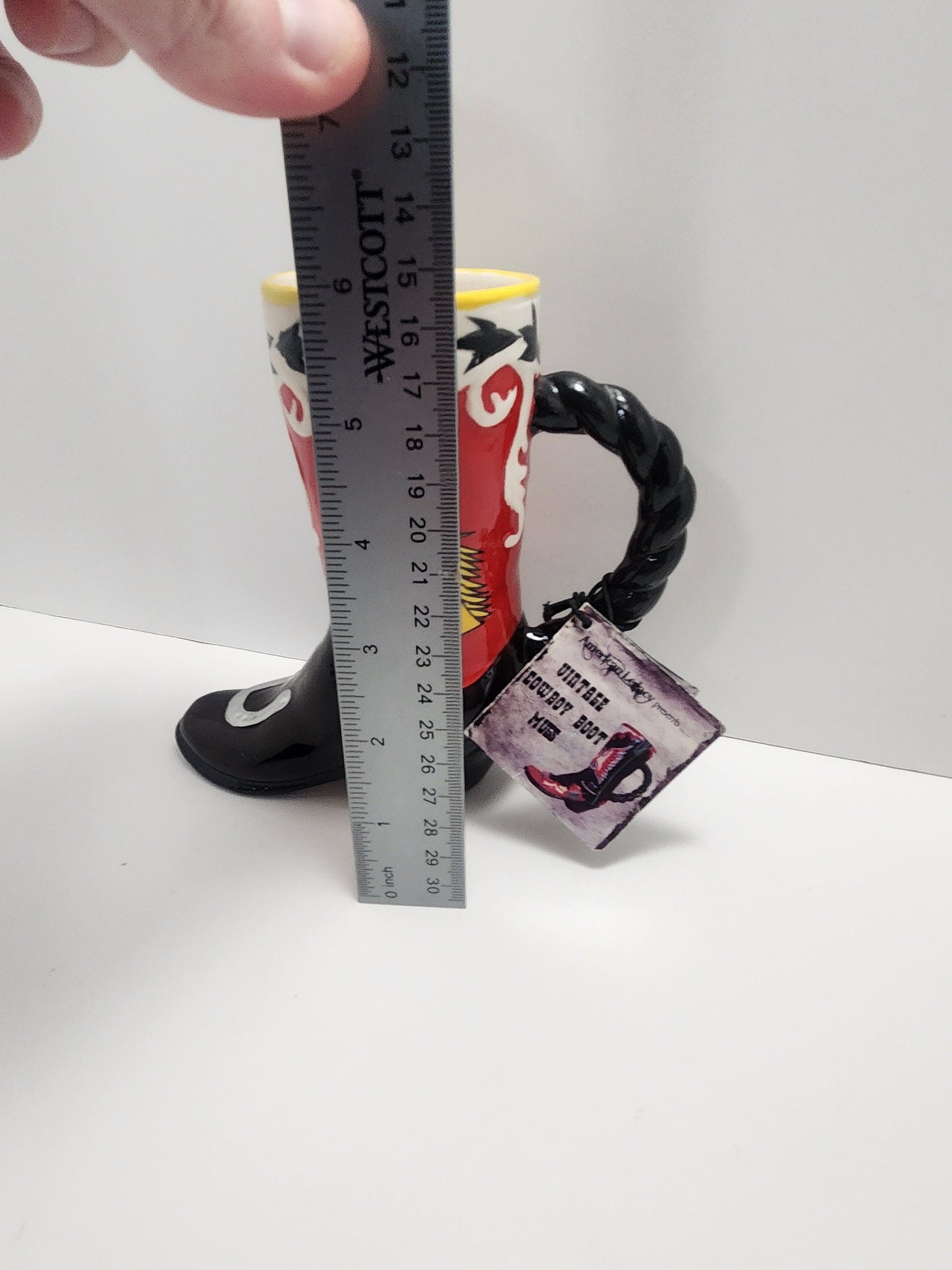 Ceramic Rare Vintage Western Cowboys Boot Mug - Cowboys - Cowboy Boot - Mugs - Ceramic Mug - Gift Mugs