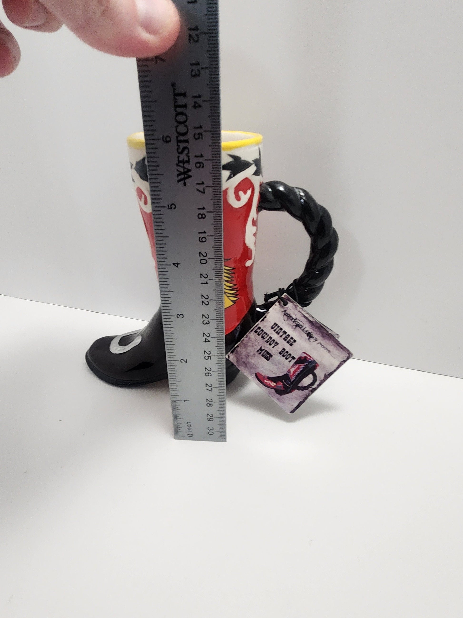 Ceramic Rare Vintage Western Cowboys Boot Mug - Cowboys - Cowboy Boot - Mugs - Ceramic Mug - Gift Mugs