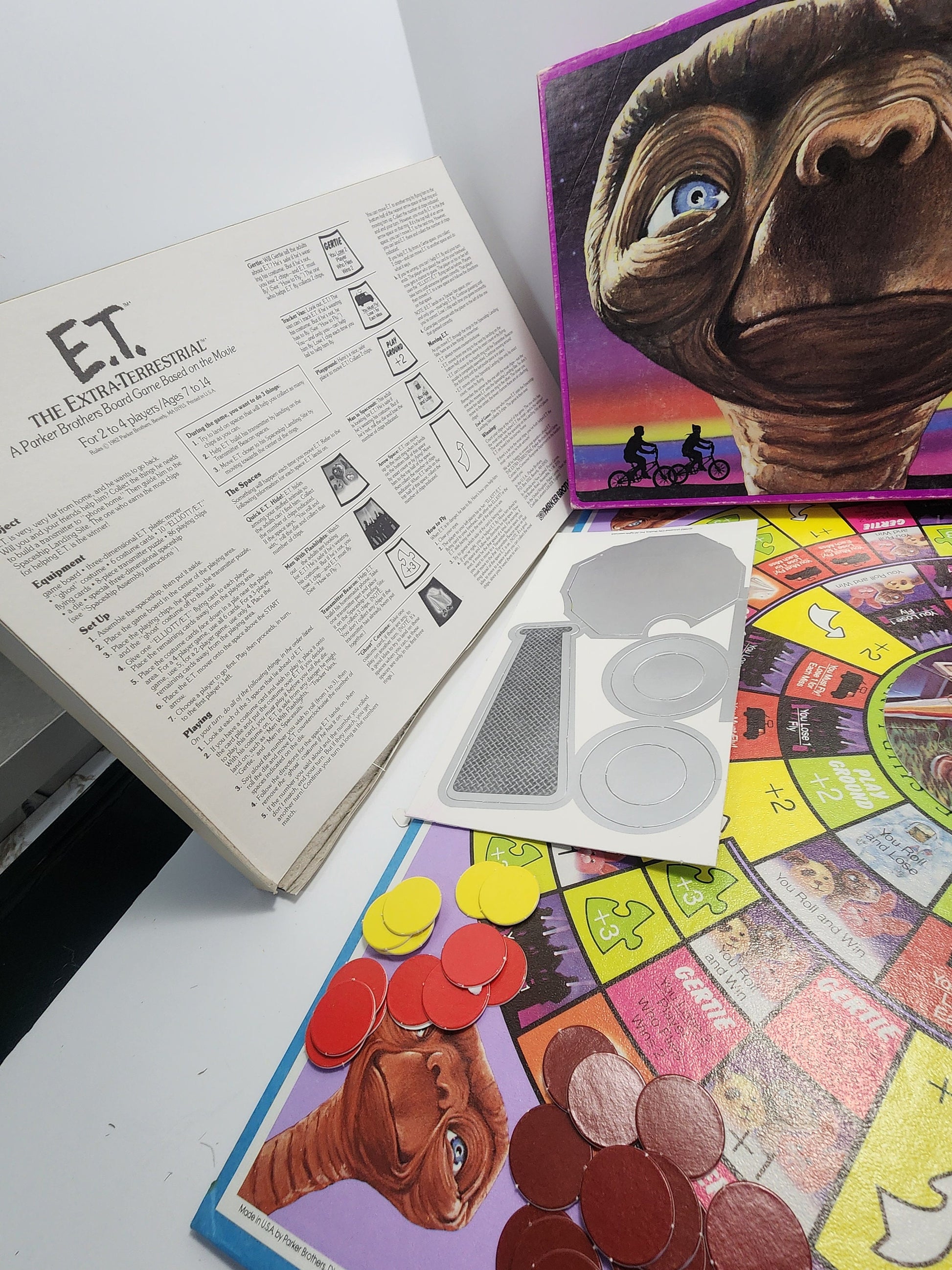 ET 1982 Parker Brothers Board Game - Extra Terrestrial - ET - Board Games - Parker Brothers - Vintage Games