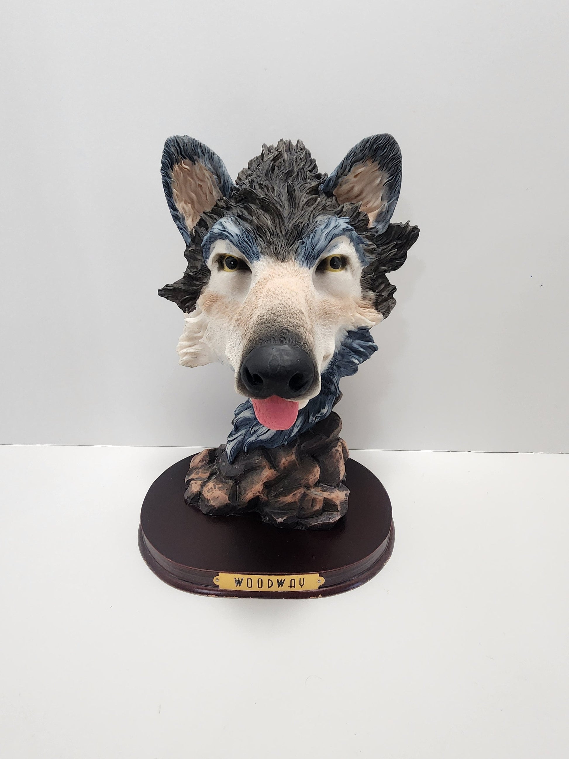 Woodway Wolf Head Figurine - Wolves - Wolf Figurines - Animals - Animal Heads