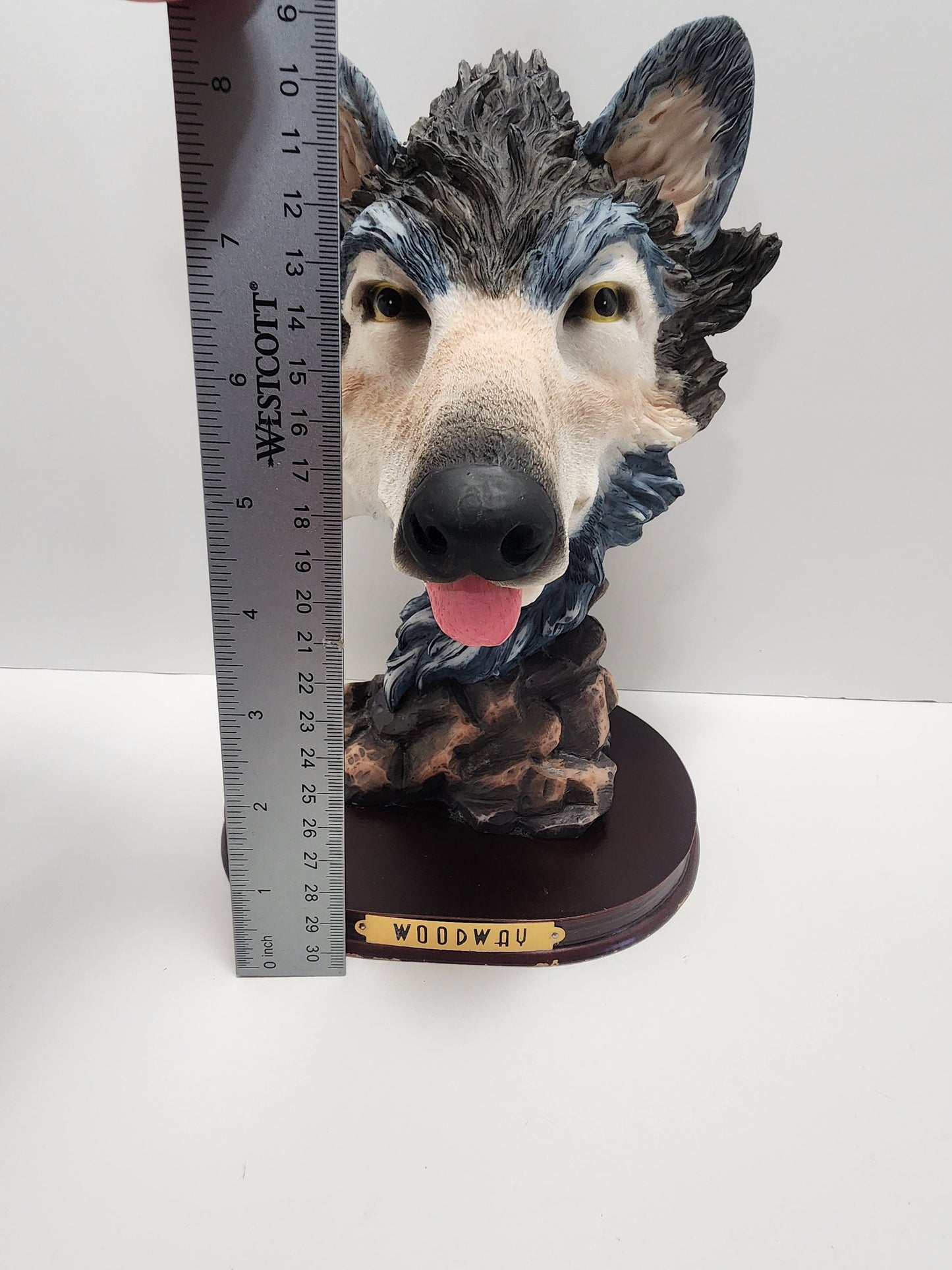 Woodway Wolf Head Figurine - Wolves - Wolf Figurines - Animals - Animal Heads