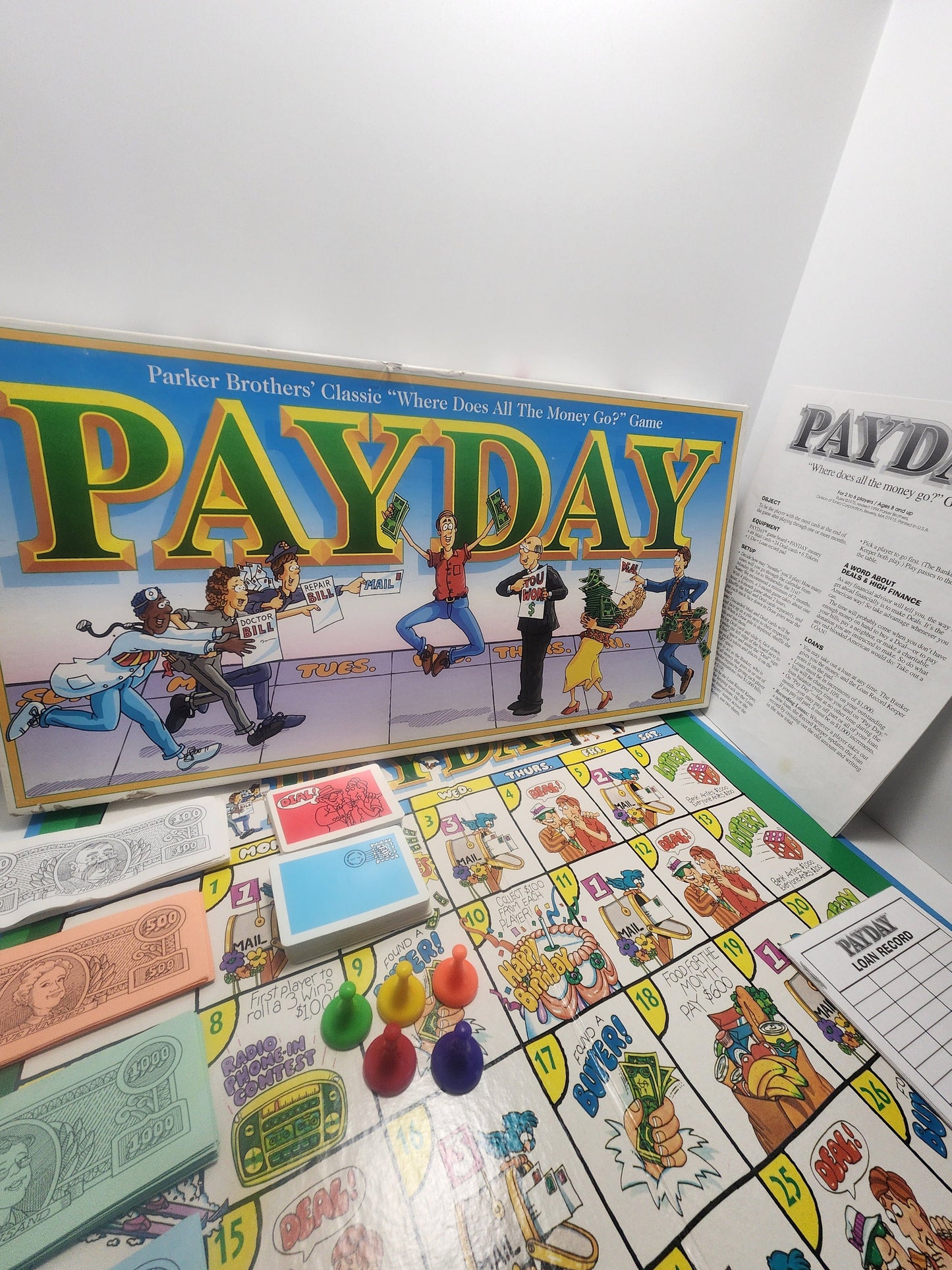 Payday Vintage 1994 Parker Brothers Board Game - Payday - Pay Day - Parker Brothers - Board Games - Family Game Night