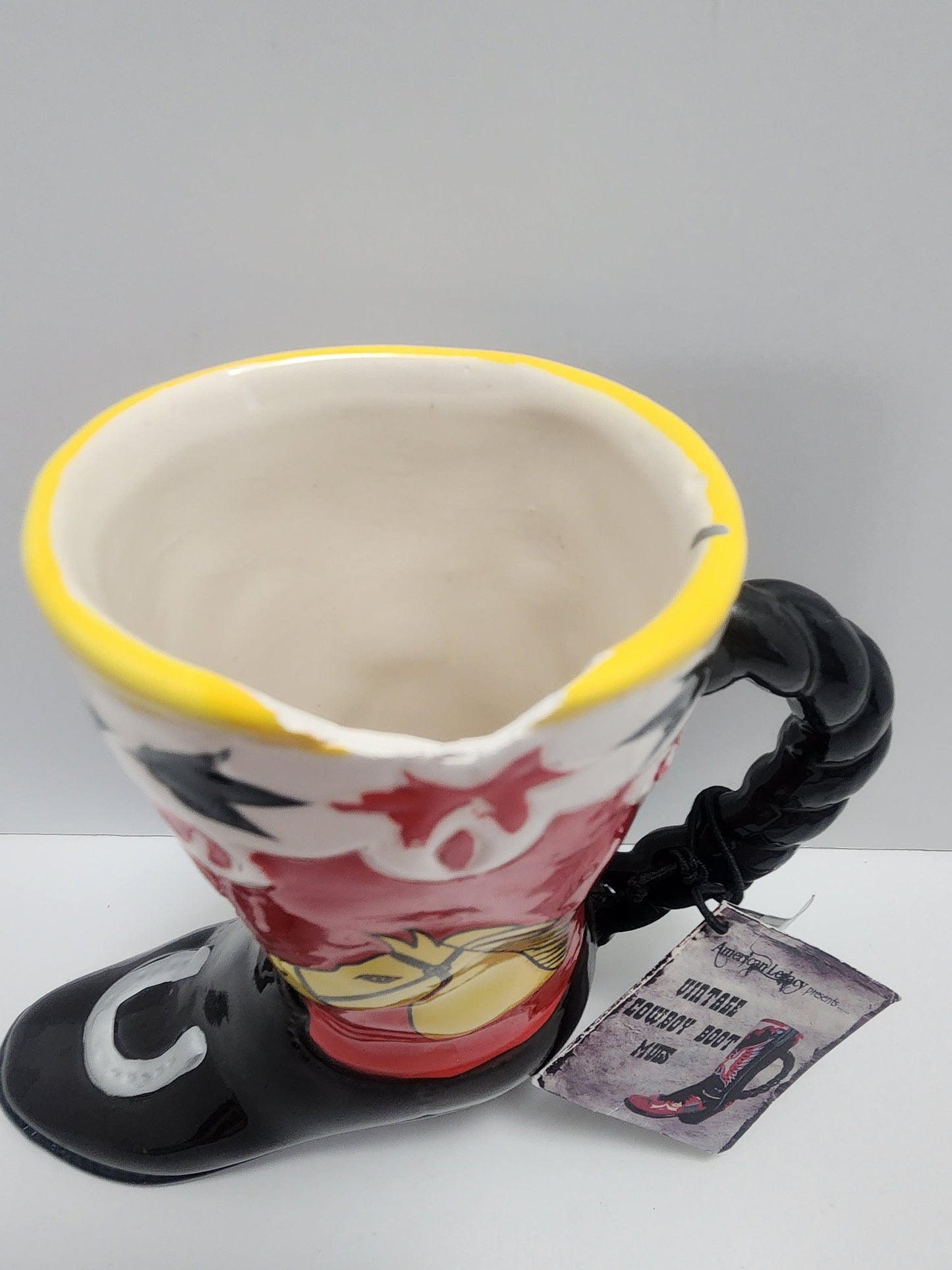 Ceramic Rare Vintage Western Cowboys Boot Mug - Cowboys - Cowboy Boot - Mugs - Ceramic Mug - Gift Mugs