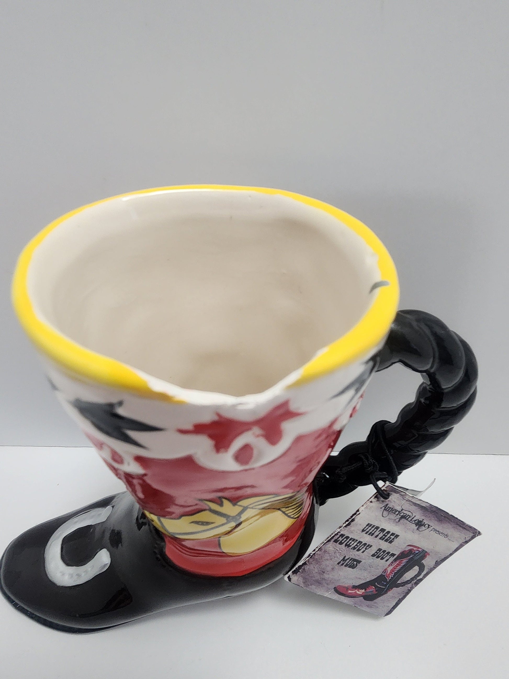 Ceramic Rare Vintage Western Cowboys Boot Mug - Cowboys - Cowboy Boot - Mugs - Ceramic Mug - Gift Mugs